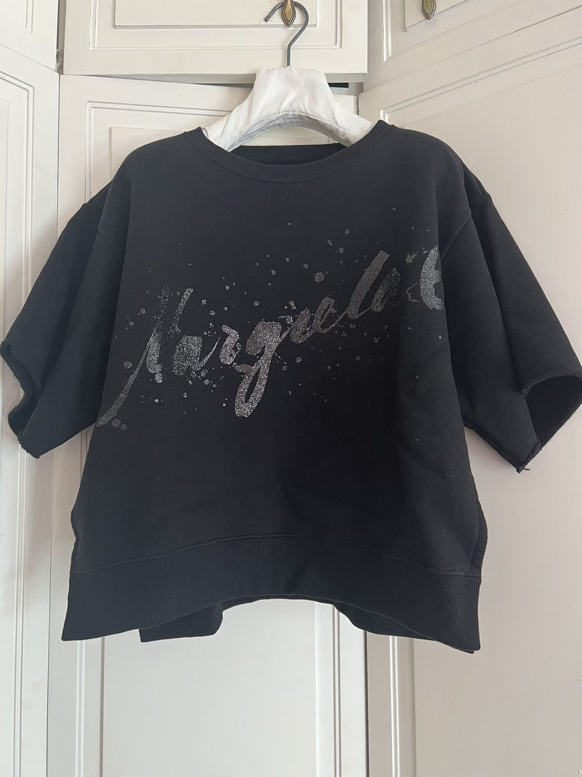 Maison Margiela Maison Margiela MM6 Glitter logo fleece top sweatshirt Size S / US 4 / IT 40 - 2 Thumbnail