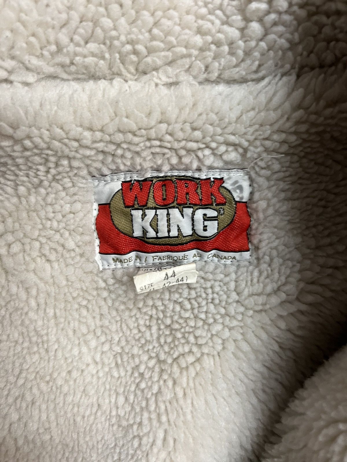 Vintage Vintage Denim Sherpa Work King Jacket Size US XL / EU 56 / 4 - 6 Thumbnail