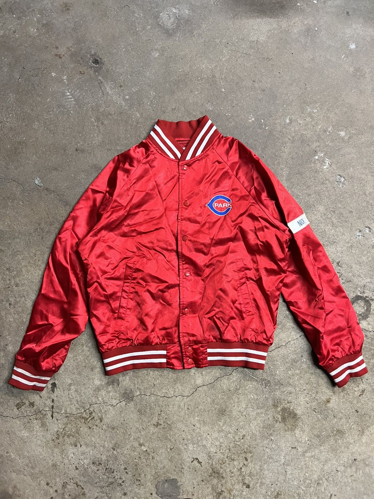Vintage Vintage 90's Confederation Park Satin Jacket Size US L / EU 52-54 / 3 - 3 Thumbnail