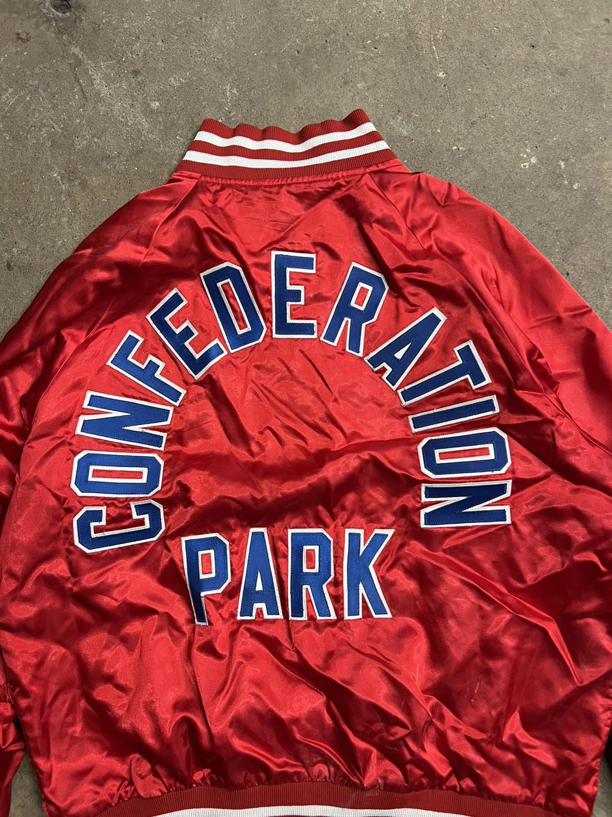 Vintage Vintage 90's Confederation Park Satin Jacket Size US L / EU 52-54 / 3 - 2 Thumbnail