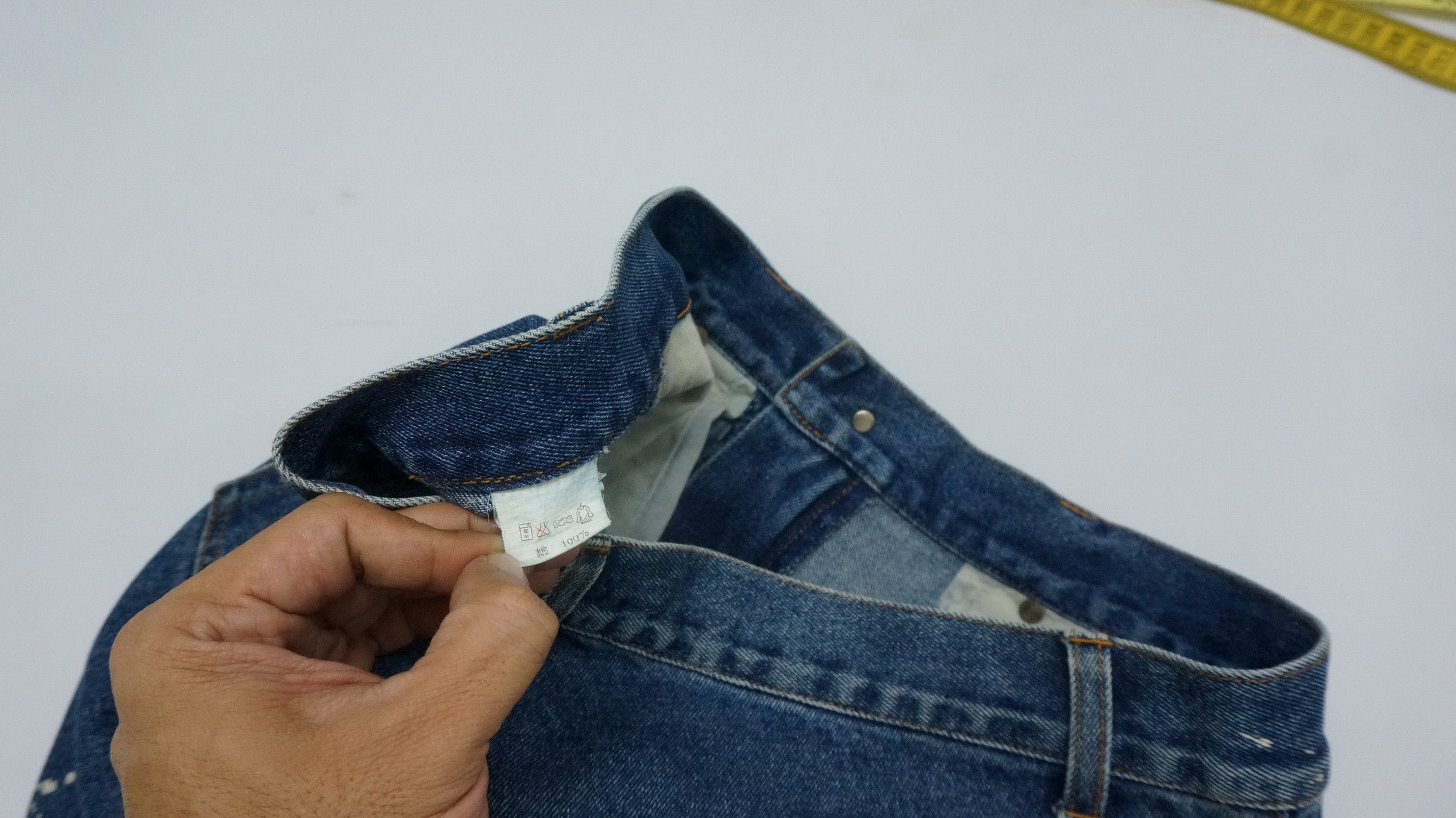 Japanese Brand Vintage Japan UPSTART Bleach Splattered Jeans Size US 34 / EU 50 - 16 Thumbnail