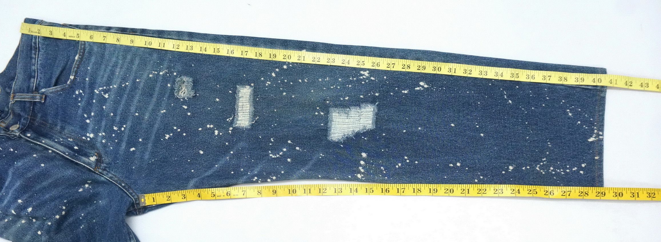 Japanese Brand Vintage Japan UPSTART Bleach Splattered Jeans Size US 34 / EU 50 - 13 Thumbnail