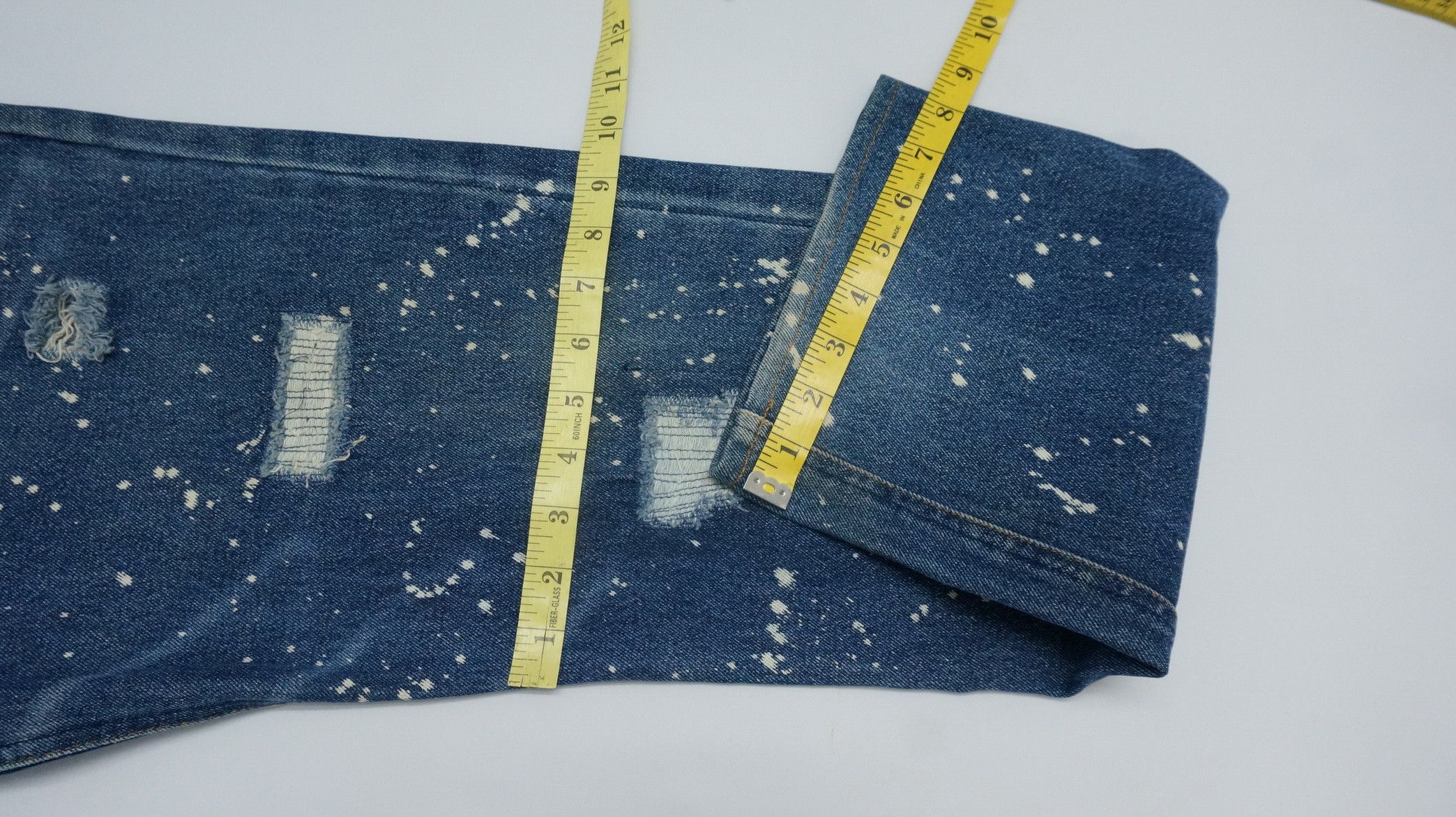 Japanese Brand Vintage Japan UPSTART Bleach Splattered Jeans Size US 34 / EU 50 - 14 Thumbnail