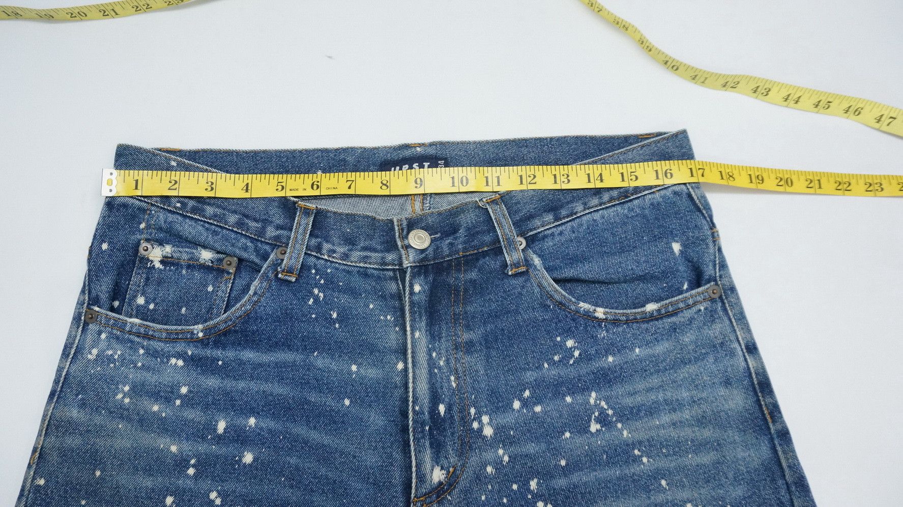 Japanese Brand Vintage Japan UPSTART Bleach Splattered Jeans Size US 34 / EU 50 - 11 Thumbnail