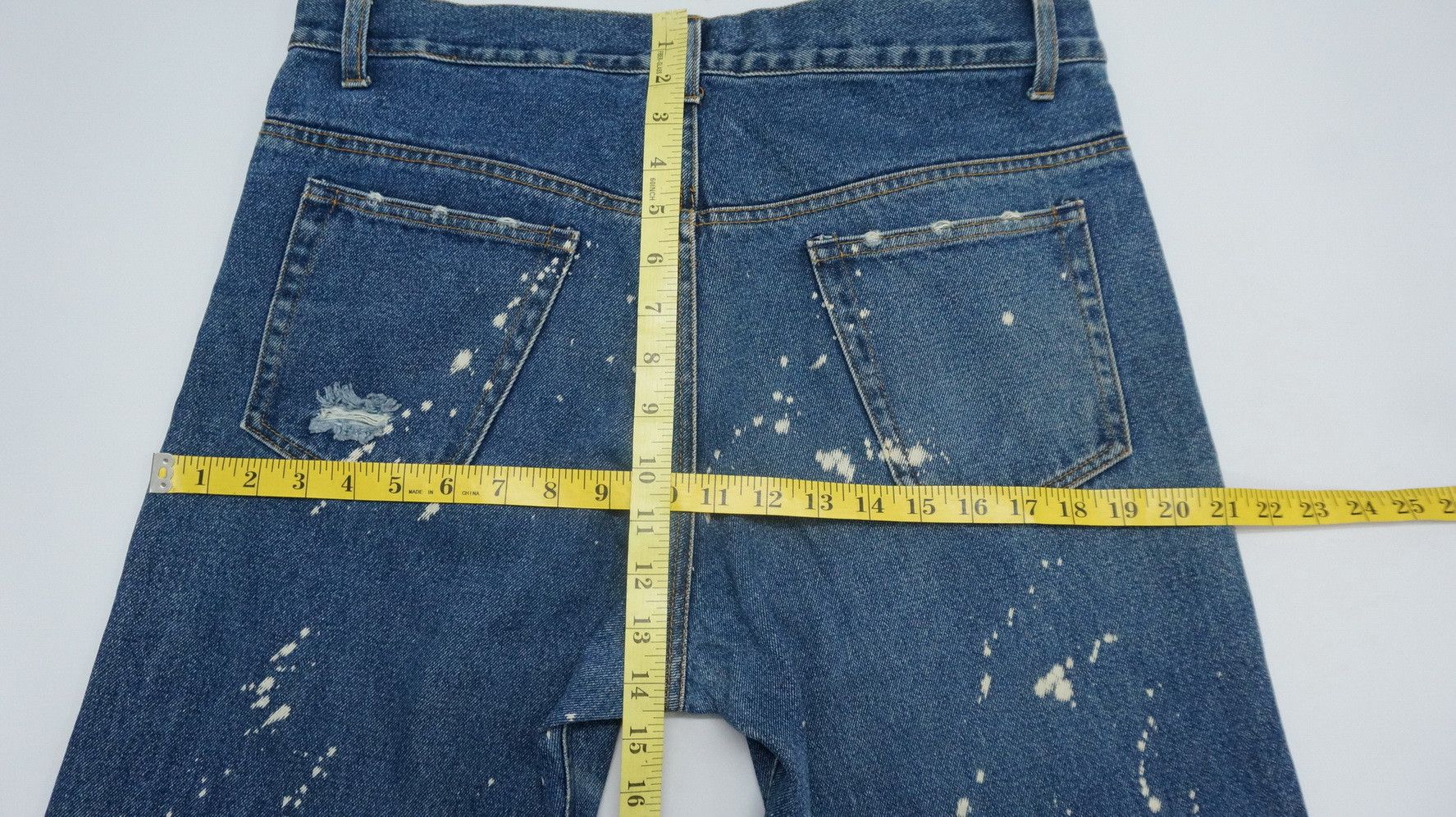 Japanese Brand Vintage Japan UPSTART Bleach Splattered Jeans Size US 34 / EU 50 - 15 Thumbnail