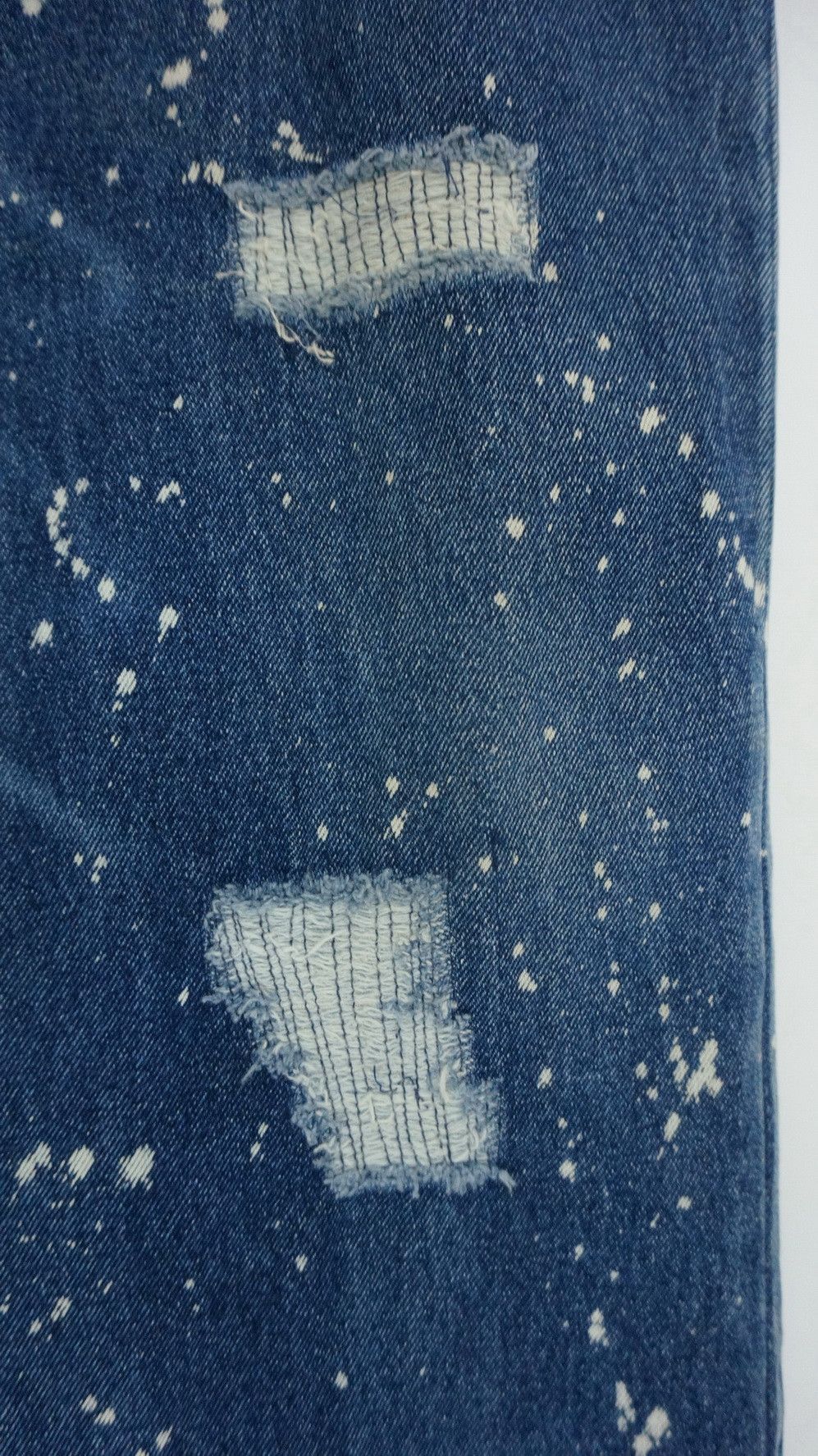 Japanese Brand Vintage Japan UPSTART Bleach Splattered Jeans Size US 34 / EU 50 - 9 Thumbnail