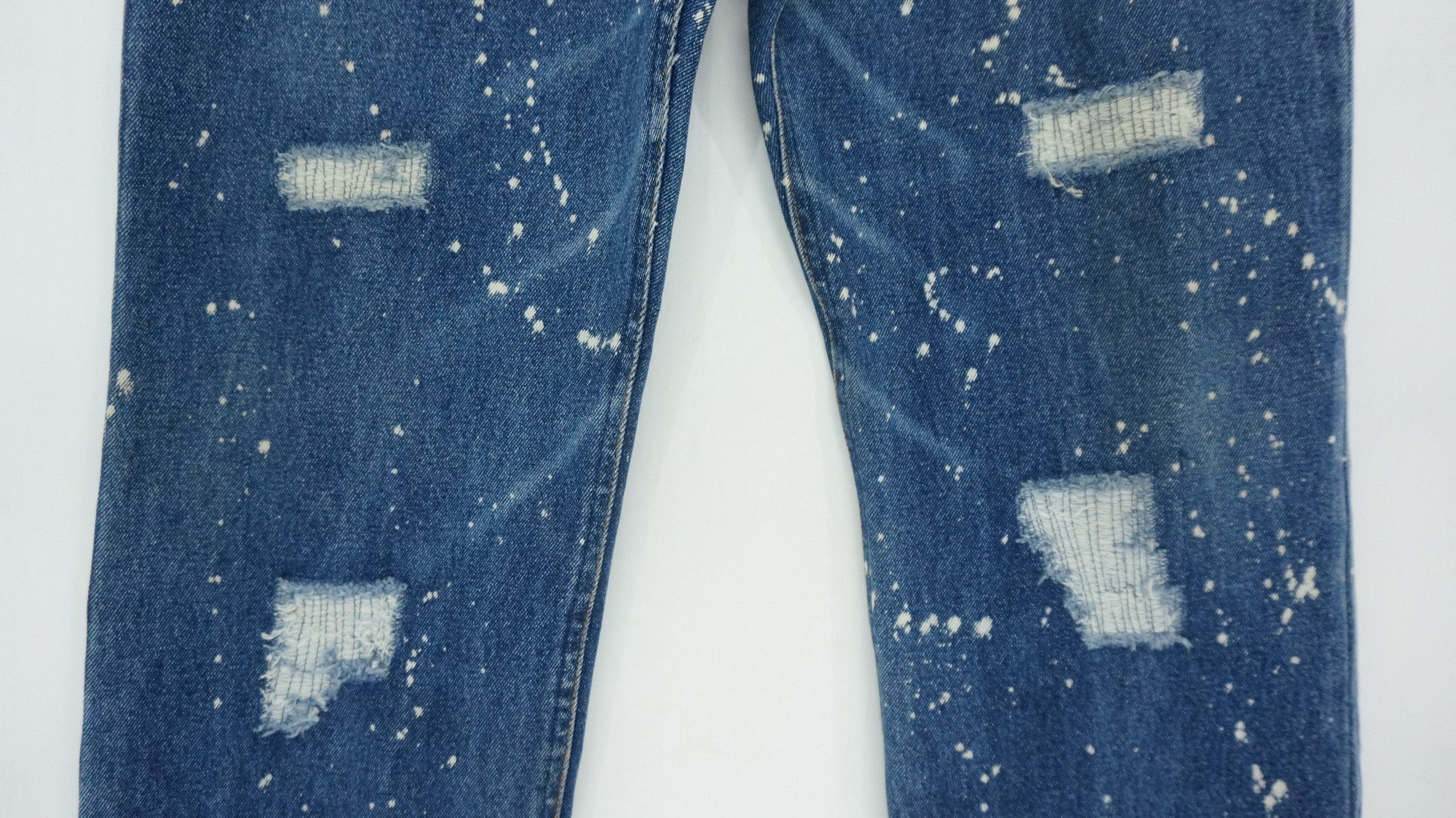 Japanese Brand Vintage Japan UPSTART Bleach Splattered Jeans Size US 34 / EU 50 - 7 Thumbnail