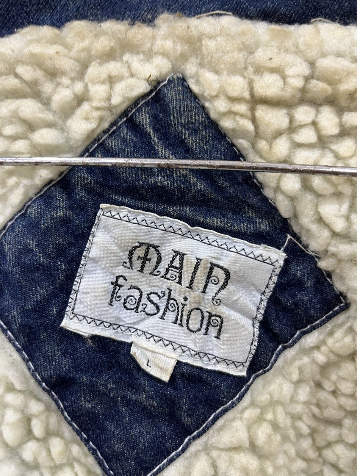 Vintage (Zz). VINTAGE DENIM SHERPA JACKET Size US L / EU 52-54 / 3 - 10 Thumbnail