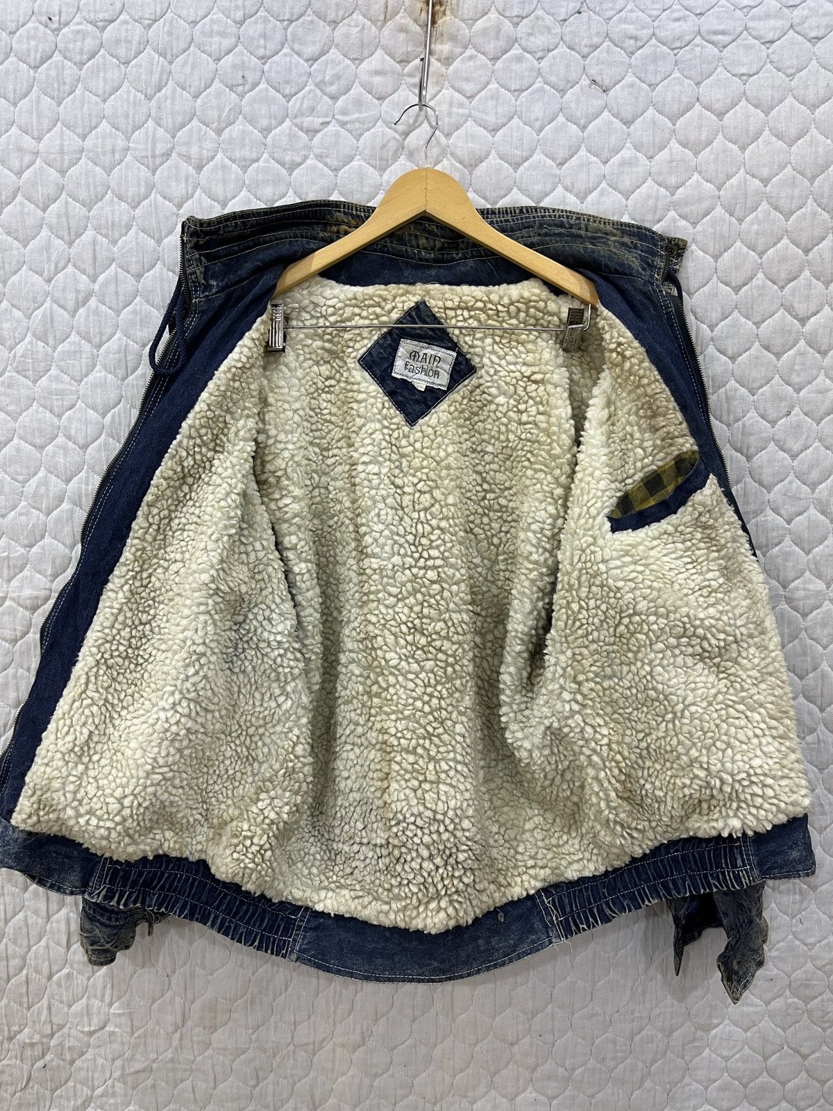 Vintage (Zz). VINTAGE DENIM SHERPA JACKET Size US L / EU 52-54 / 3 - 9 Thumbnail
