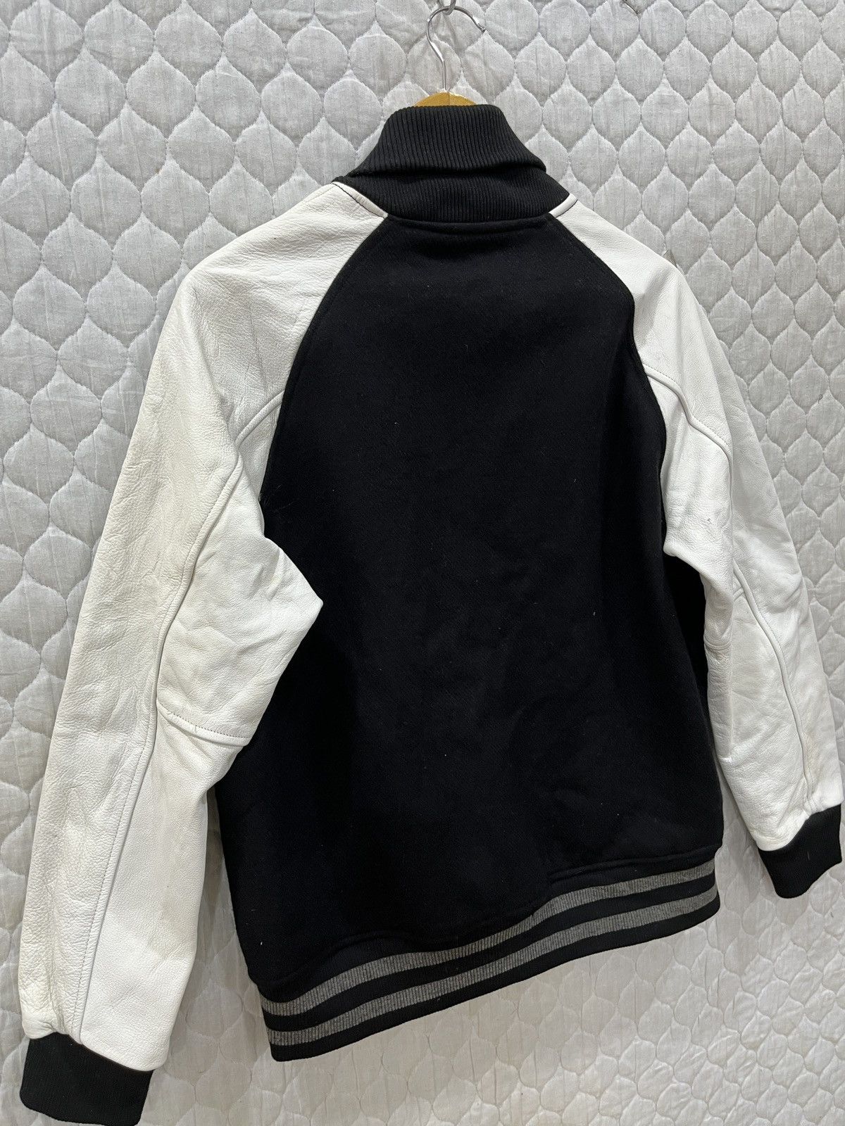 Japanese Brand (Zz). MAHAGRID DESIGNED GARMENTS VARSITY LEATHER SLEEVE Size US M / EU 48-50 / 2 - 6 Thumbnail