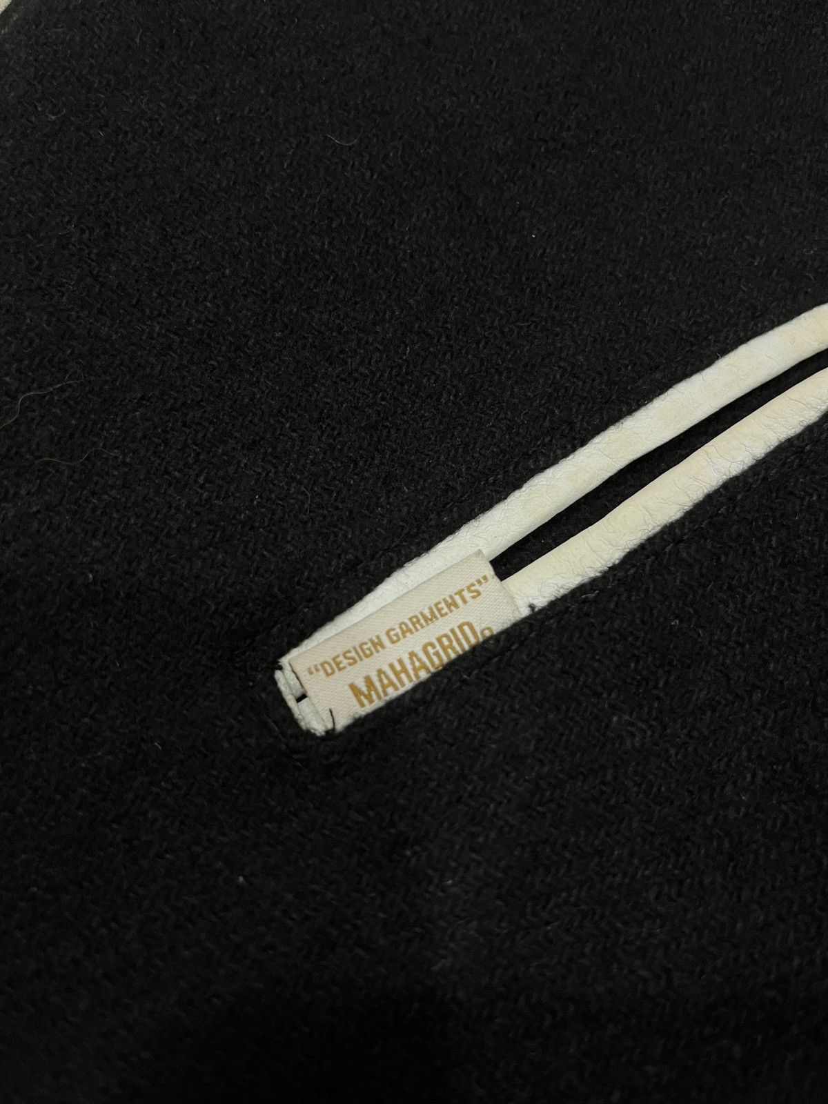 Japanese Brand (Zz). MAHAGRID DESIGNED GARMENTS VARSITY LEATHER SLEEVE Size US M / EU 48-50 / 2 - 17 Thumbnail
