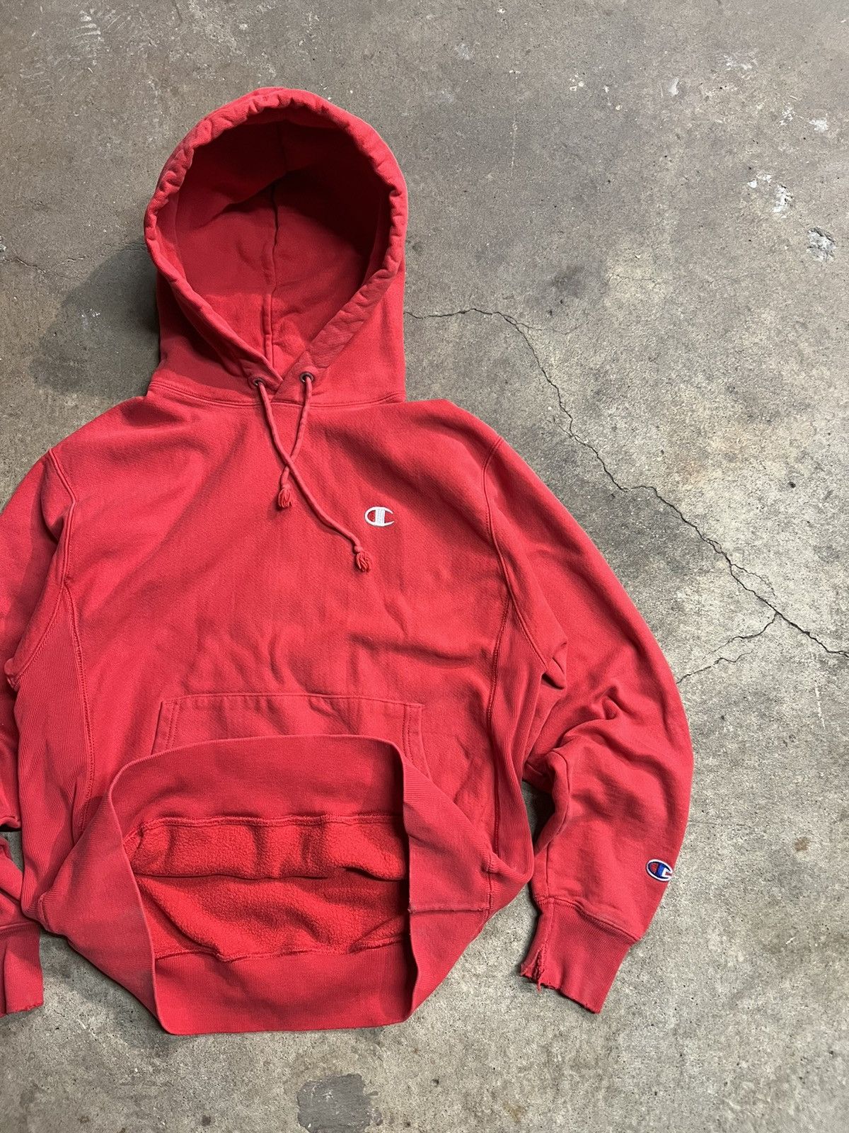 Champion × Vintage Vintage Champion Reverse Weave Hoodie Size US M / EU 48-50 / 2 - 2 Thumbnail