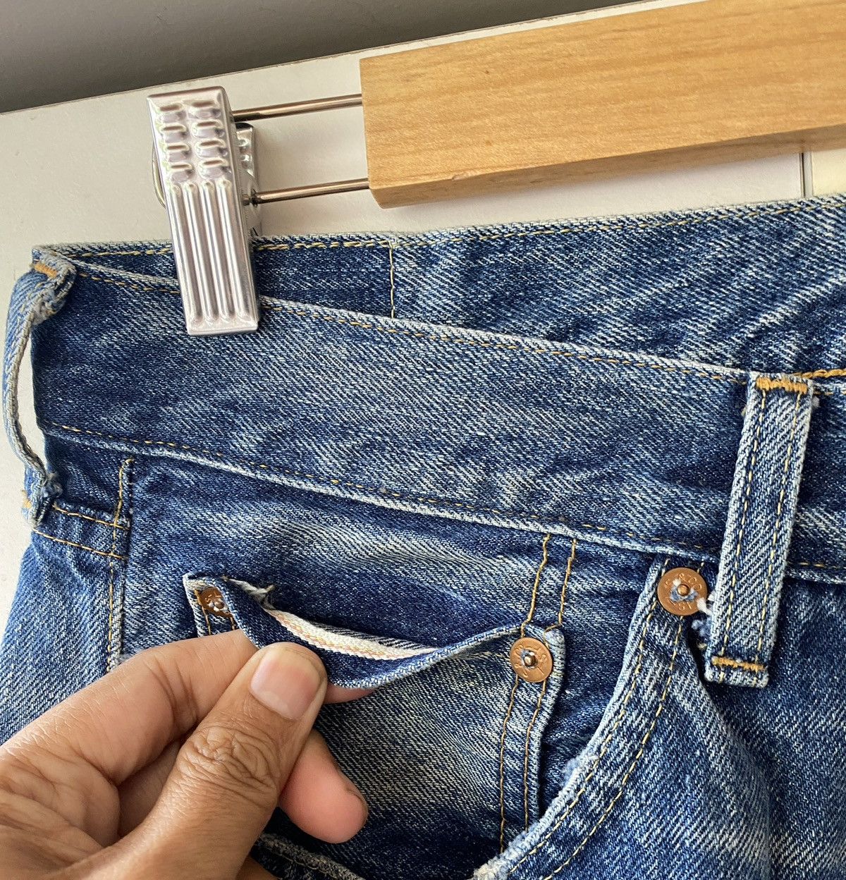 Levi's VINTAGE LEVIS 501 BIG E JEANS ( 29x32) Size US 29 - 6 Thumbnail