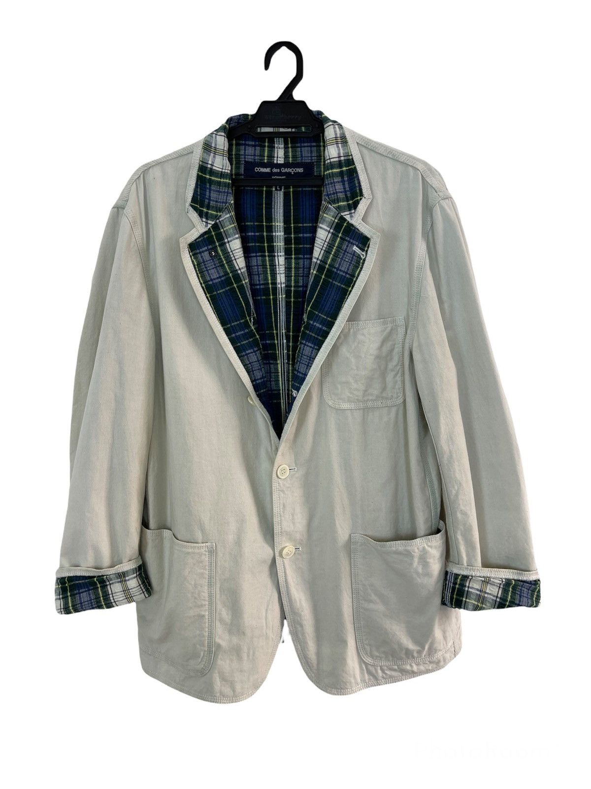 Comme des Garcons Homme 🔥AD2004 Glen Plaid Checked Comme des Garcons Homme Size US M / EU 48-50 / 2 - 2 Thumbnail
