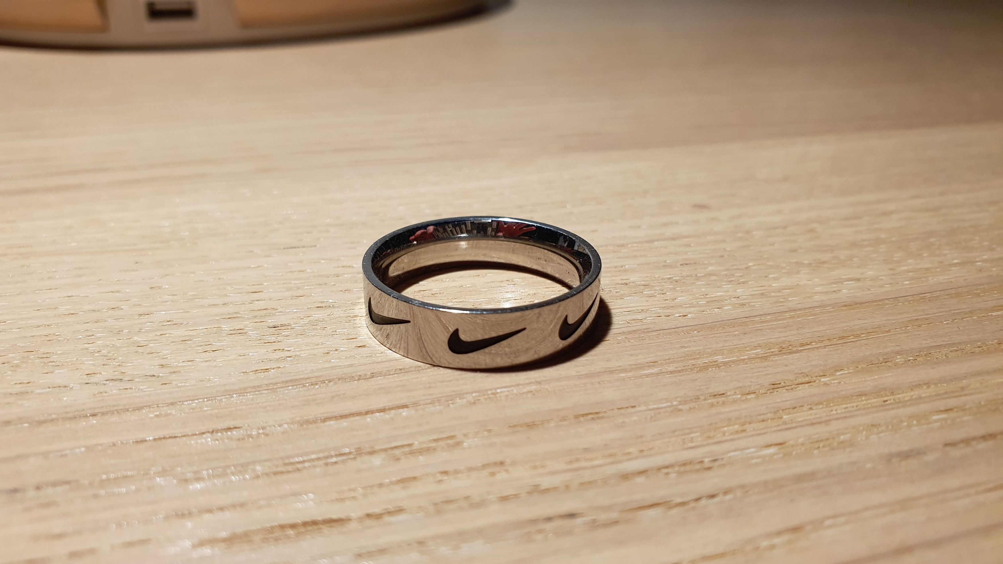 Luxury × Nike × Vintage Nike Swoosh 925 Sterling Silver Ring | Grailed