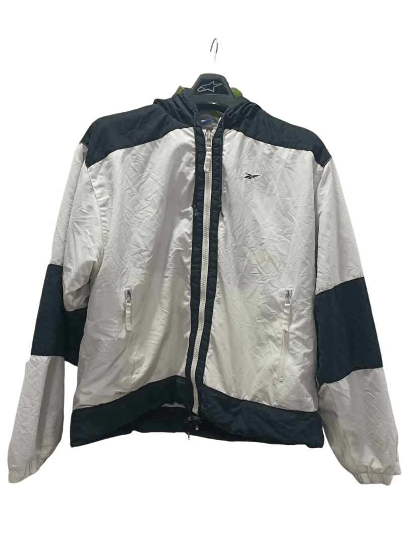 Reebok × Vintage Vintage Reebok windbreaker hoodie jacket 2tones Size US L / EU 52-54 / 3 - 1 Thumbnail