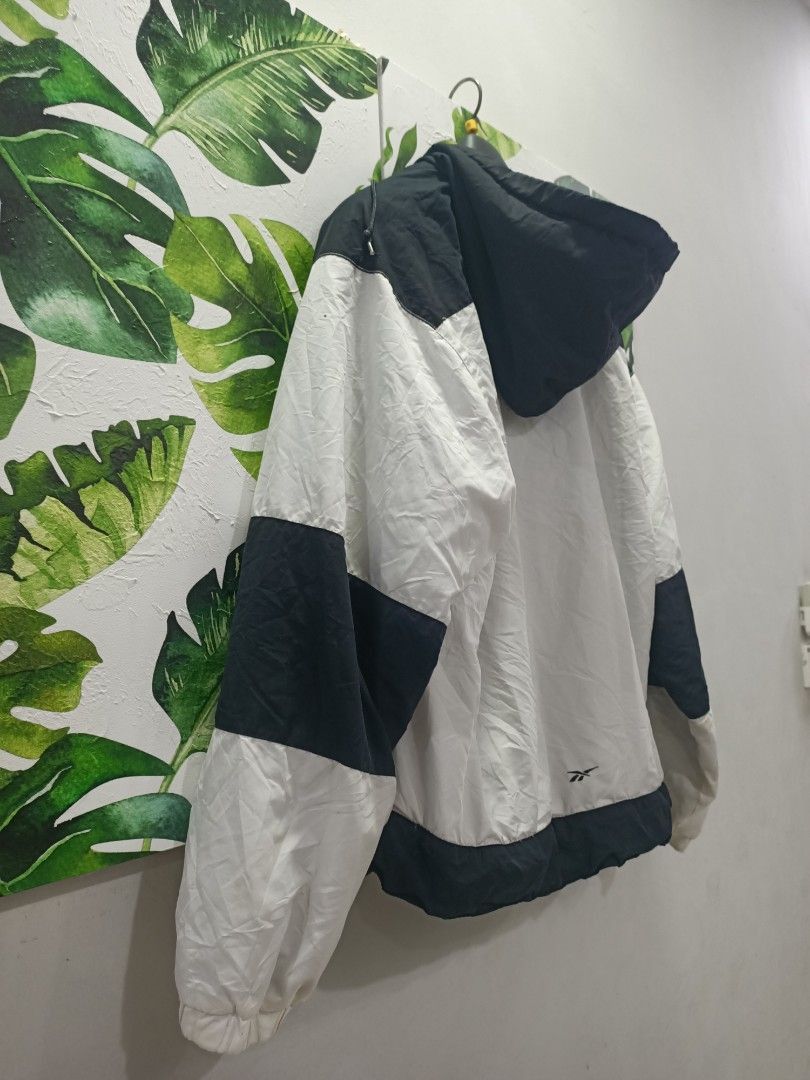 Reebok × Vintage Vintage Reebok windbreaker hoodie jacket 2tones Size US L / EU 52-54 / 3 - 4 Thumbnail