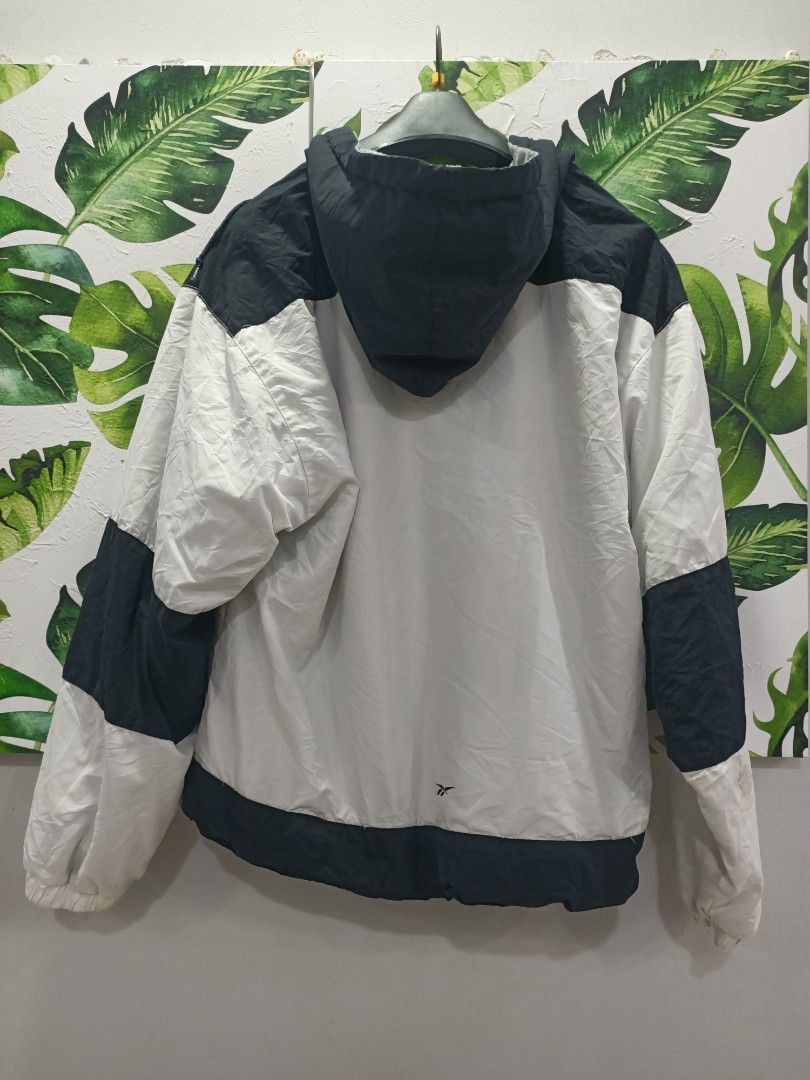 Reebok × Vintage Vintage Reebok windbreaker hoodie jacket 2tones Size US L / EU 52-54 / 3 - 3 Thumbnail