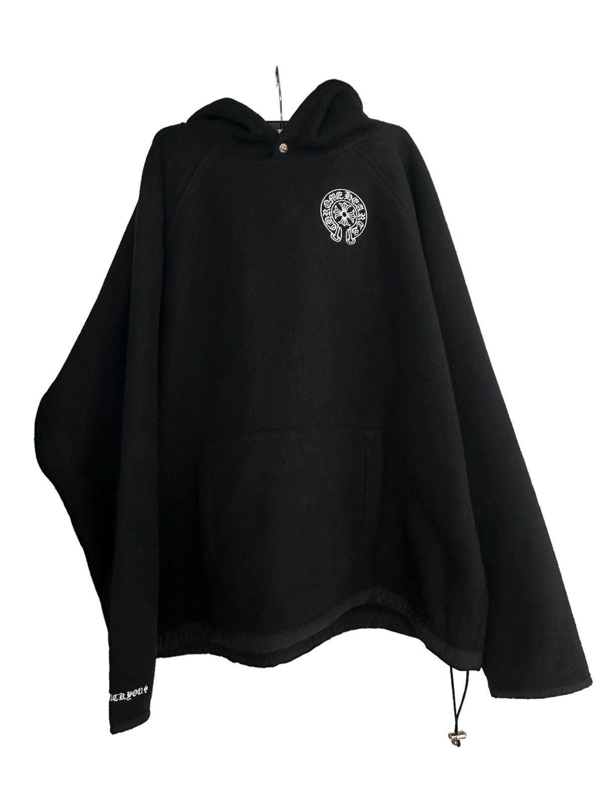 image of Chrome Hearts “Fuck You” Hoodie Polar Fleece in Black, Men's (Size 2XL)