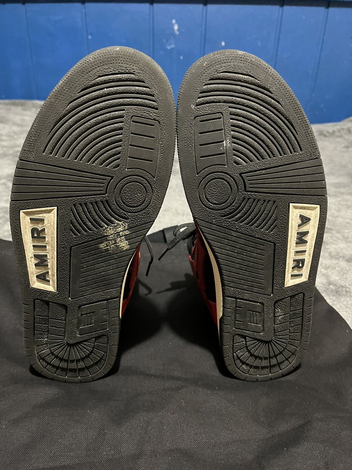 Amiri 11 AMIRI Skel Top Hi Black Red White Skeleton Bone Runner Size US 11 / EU 44 - 6 Thumbnail