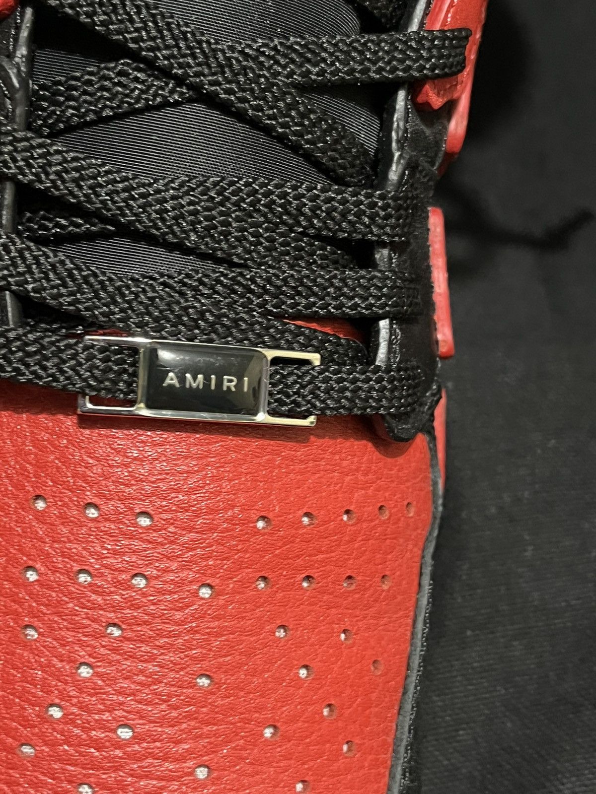 Amiri 11 AMIRI Skel Top Hi Black Red White Skeleton Bone Runner Size US 11 / EU 44 - 7 Thumbnail