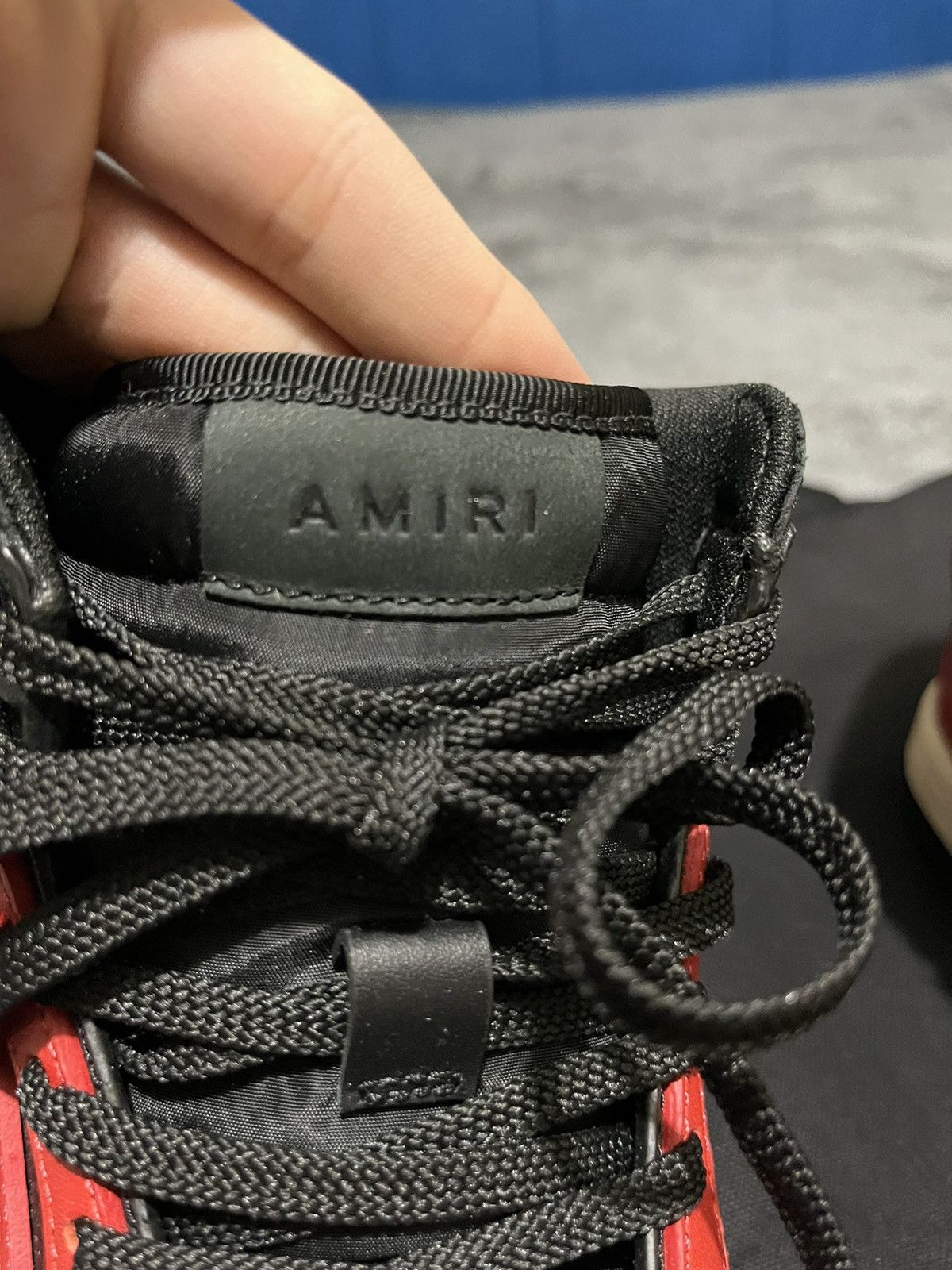 Amiri 11 AMIRI Skel Top Hi Black Red White Skeleton Bone Runner Size US 11 / EU 44 - 8 Thumbnail