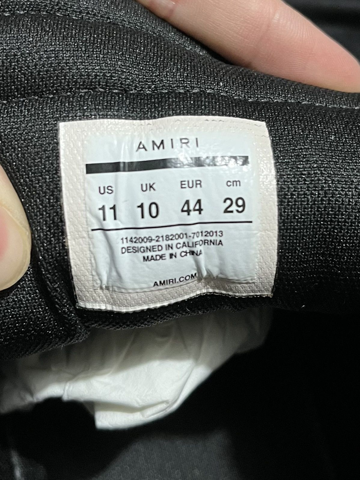 Amiri 11 AMIRI Skel Top Hi Black Red White Skeleton Bone Runner Size US 11 / EU 44 - 11 Thumbnail