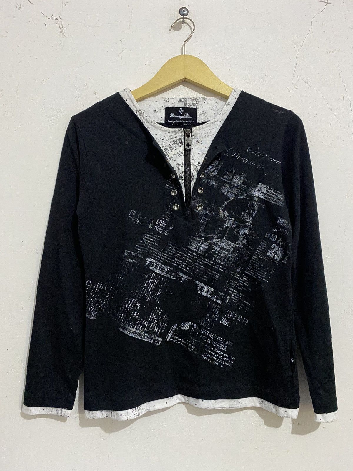Beauty Beast × Japanese Brand × PPFM 💸BINDINGOFFER💸Bearning-Japanese Seditionaries Punk Shirt Size US M / EU 48-50 / 2 - 1 Thumbnail