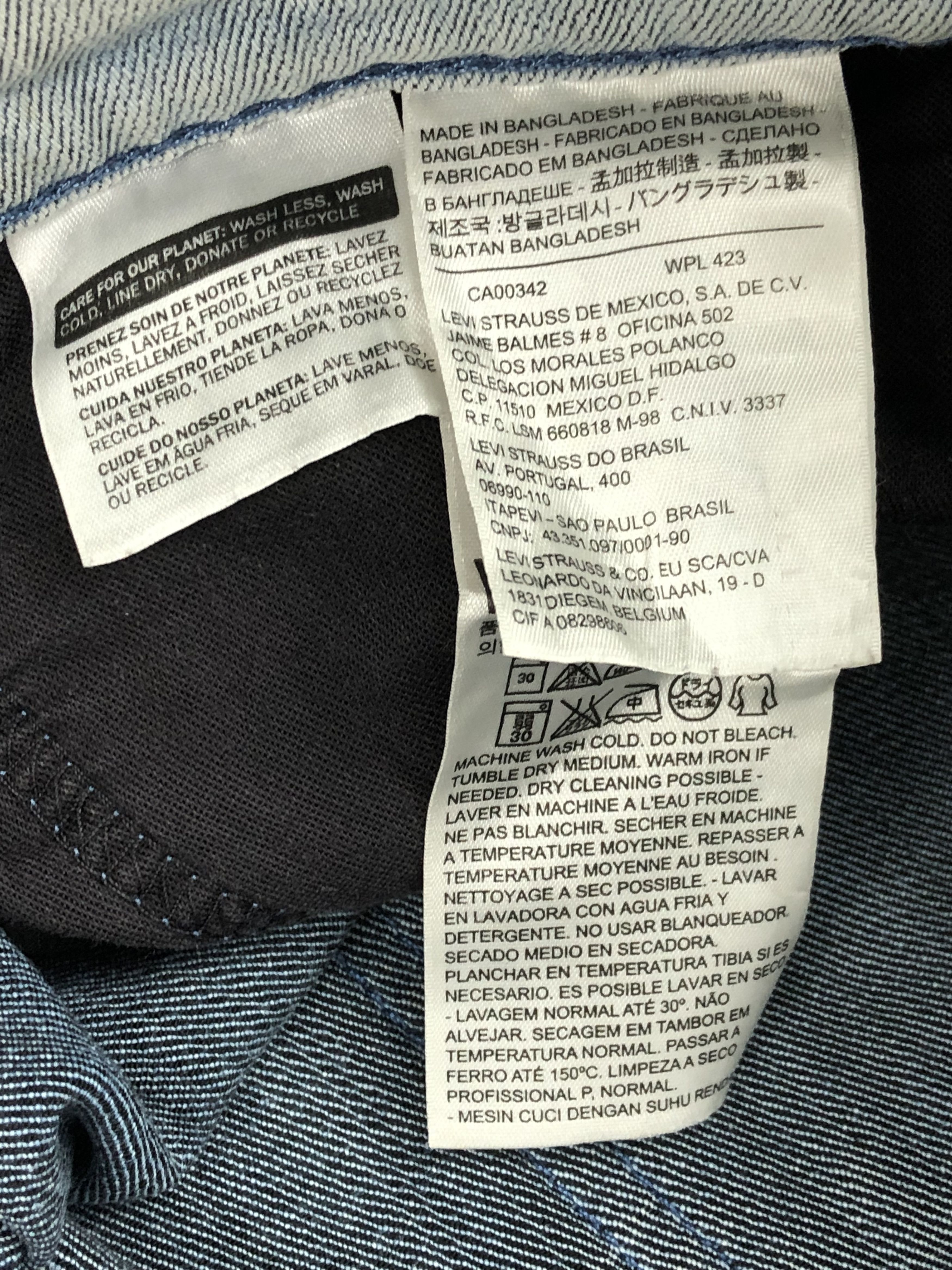 Levi's Vintage Levis 511 Light Blue Denim Jeans DPP0076 Size US 36 / EU 52 - 5 Thumbnail