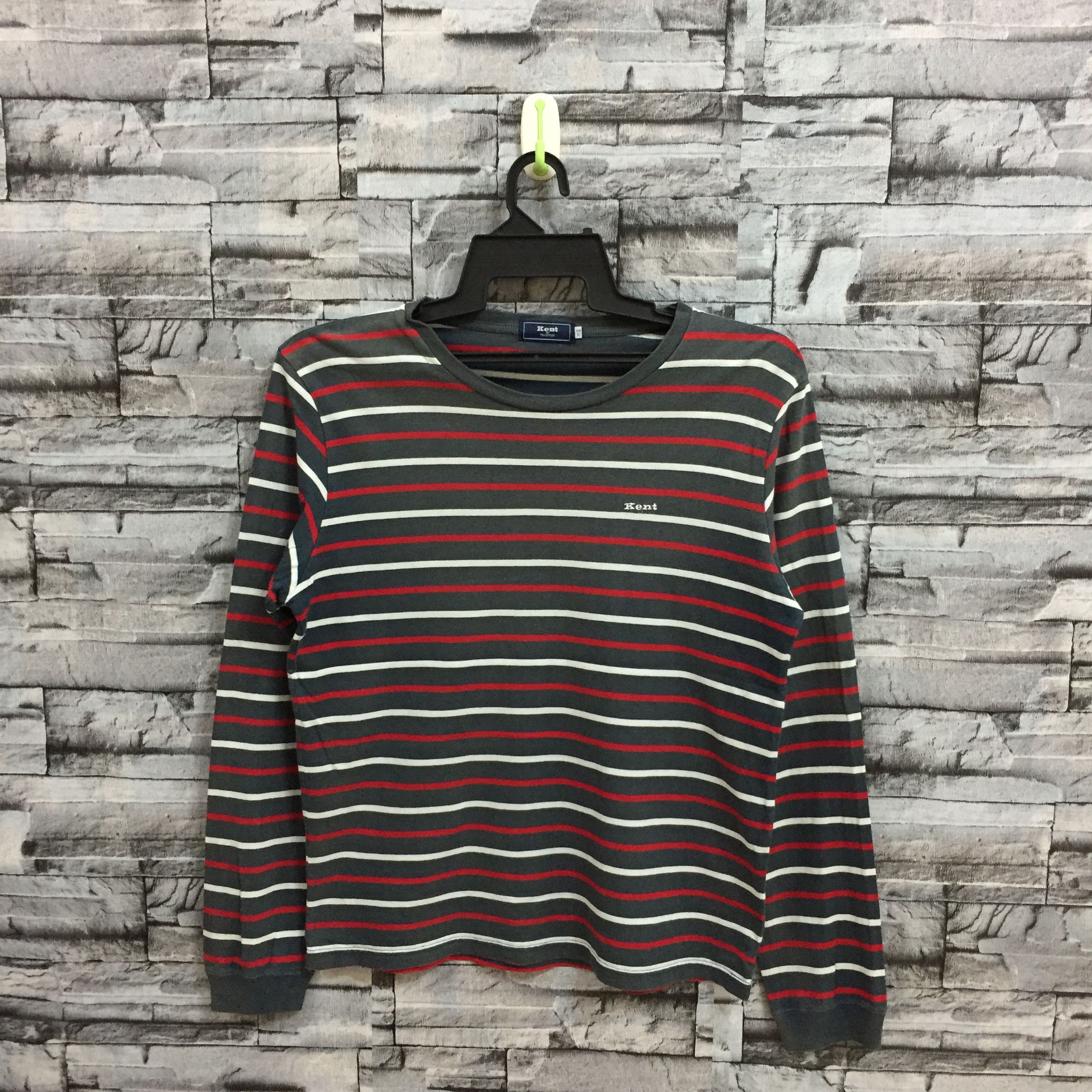 Japanese Brand Vintage Kent In Tradition t shirt stripe size L fit M Size US M / EU 48-50 / 2 - 1 Thumbnail