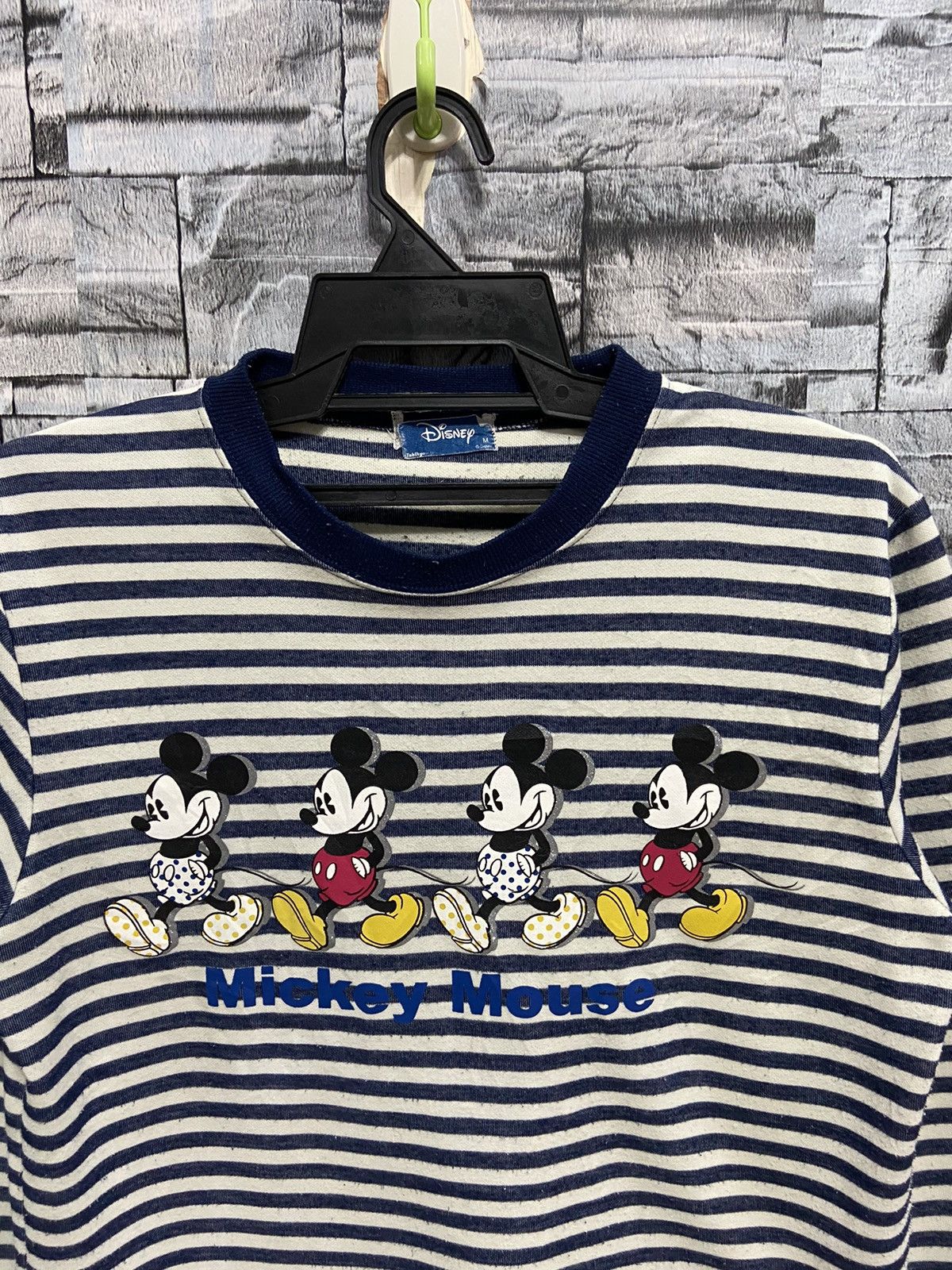 Mickey Mouse Vintage Mickey Mouse Long Sleeve stripe Size US M / EU 48-50 / 2 - 2 Thumbnail