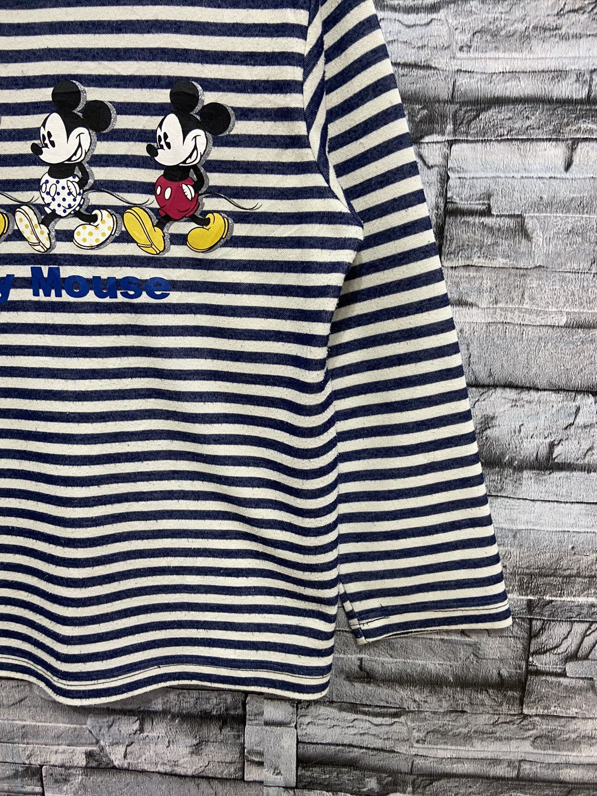 Mickey Mouse Vintage Mickey Mouse Long Sleeve stripe Size US M / EU 48-50 / 2 - 5 Thumbnail