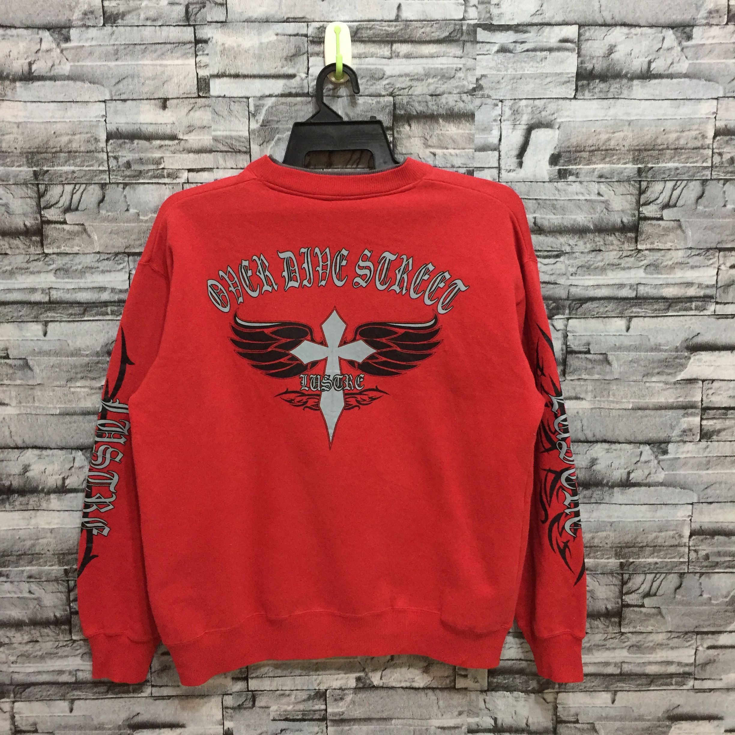 Japanese Brand Vintage Lustre sweatshirt spellout Over live street size L Size US L / EU 52-54 / 3 - 2 Thumbnail