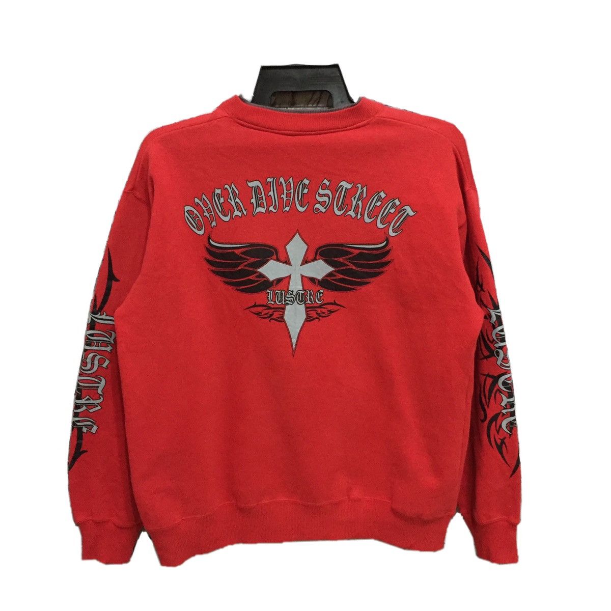 Japanese Brand Vintage Lustre sweatshirt spellout Over live street size L Size US L / EU 52-54 / 3 - 1 Thumbnail