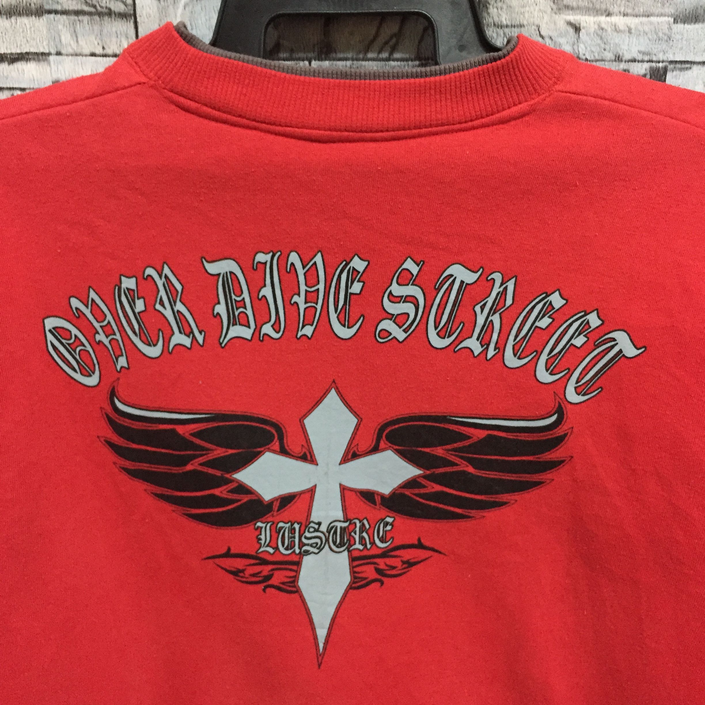 Japanese Brand Vintage Lustre sweatshirt spellout Over live street size L Size US L / EU 52-54 / 3 - 3 Thumbnail