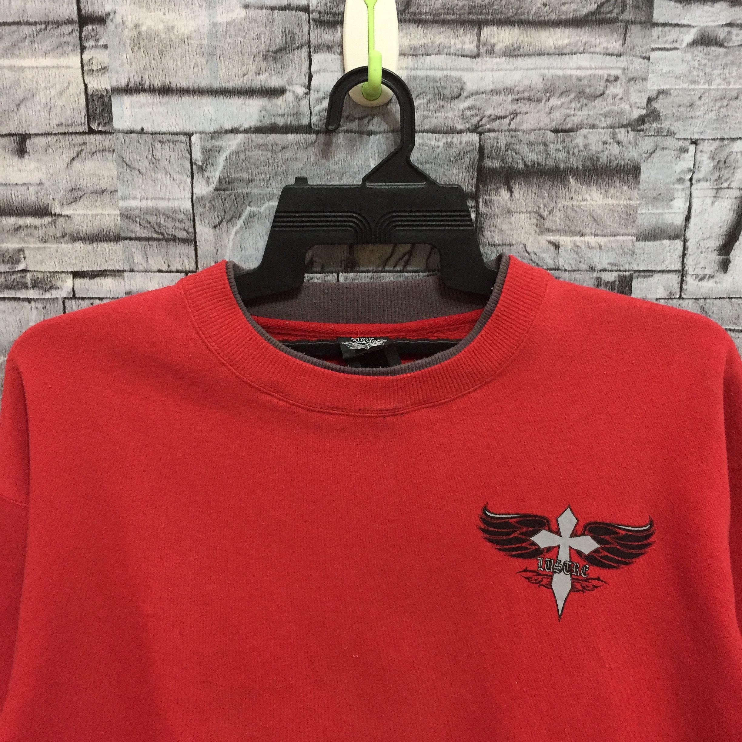 Japanese Brand Vintage Lustre sweatshirt spellout Over live street size L Size US L / EU 52-54 / 3 - 5 Thumbnail