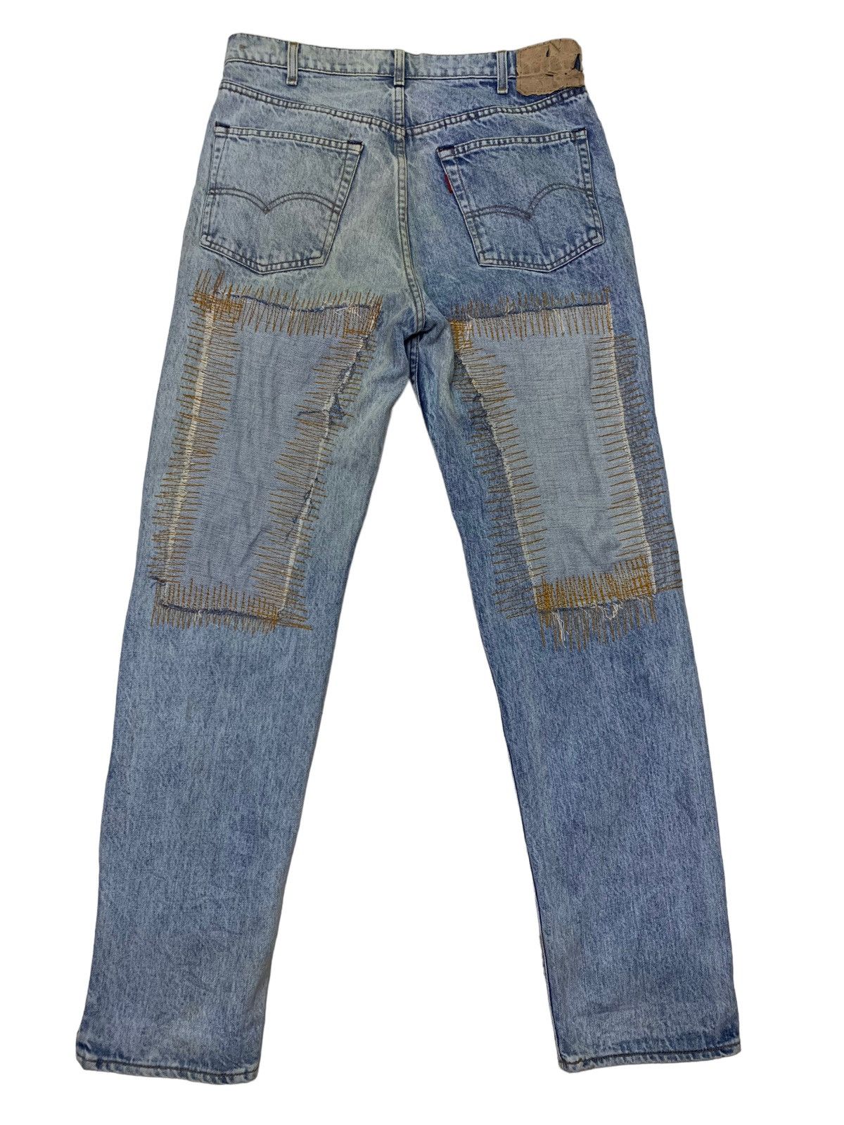 Vintage Levi’s distressed denim handmade Size US 32 / EU 48 - 8 Thumbnail
