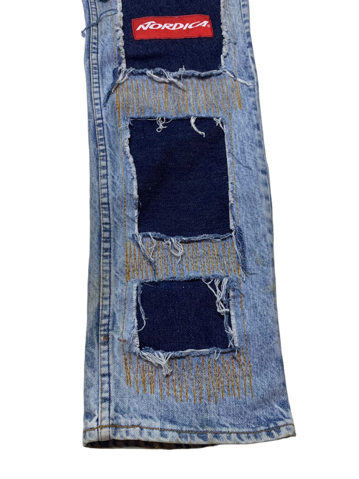 Vintage Levi’s distressed denim handmade Size US 32 / EU 48 - 5 Thumbnail