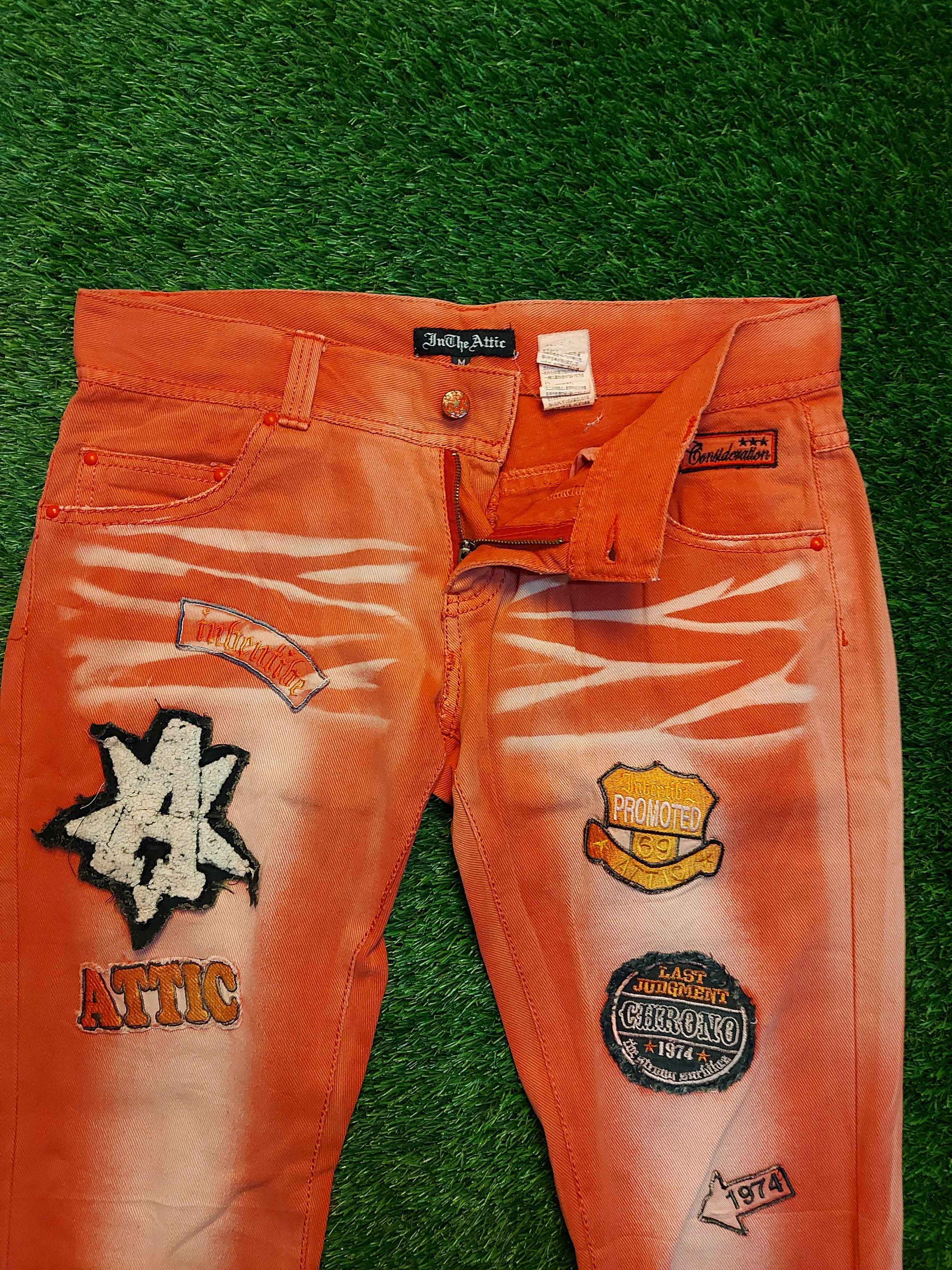 In The Attic (J214) IN THE ATTIC - bleach patches jeans like hysteric Size US 34 / EU 50 - 9 Thumbnail