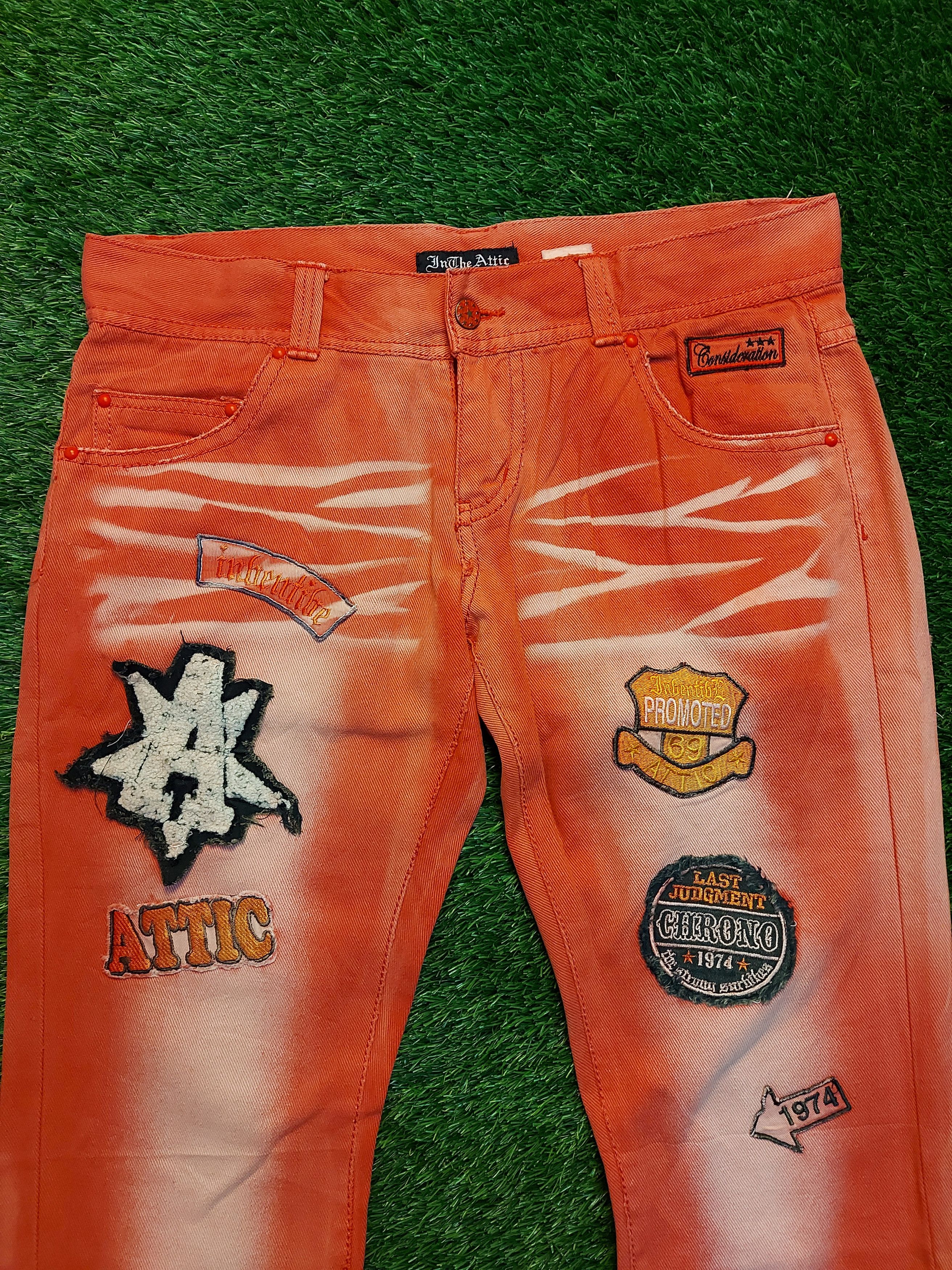 In The Attic (J214) IN THE ATTIC - bleach patches jeans like hysteric Size US 34 / EU 50 - 2 Thumbnail