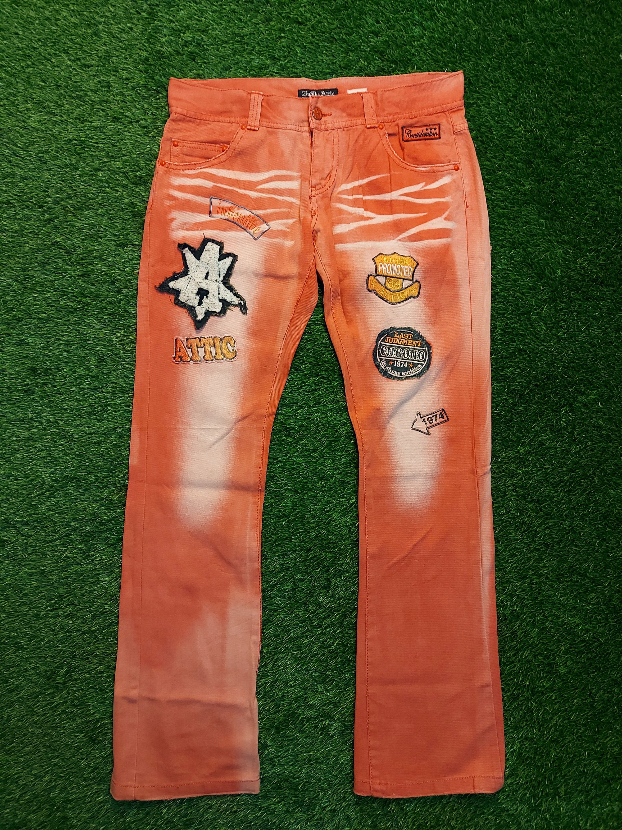In The Attic (J214) IN THE ATTIC - bleach patches jeans like hysteric Size US 34 / EU 50 - 1 Thumbnail