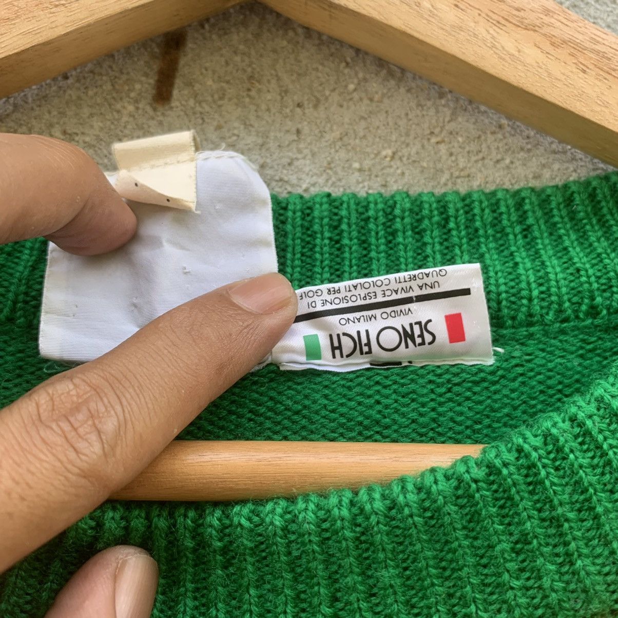 Homespun Knitwear × Japanese Brand SENO FICH MILANO KNIT EMBROIDERY VINTAGE SWEATER KNITWEAR Size US M / EU 48-50 / 2 - 8 Thumbnail
