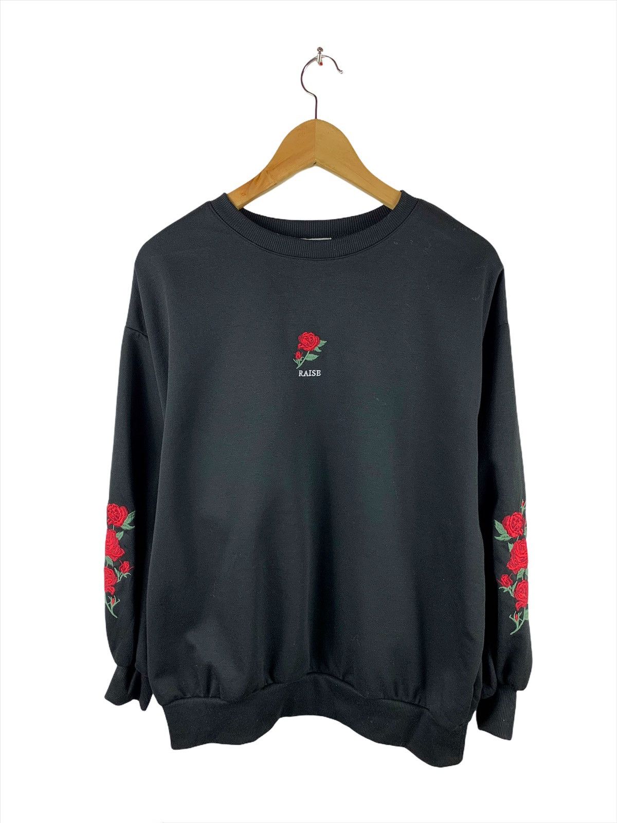 Vintage Galyge Rose Embroided Sweater Size US L / EU 52-54 / 3 - 1 Thumbnail