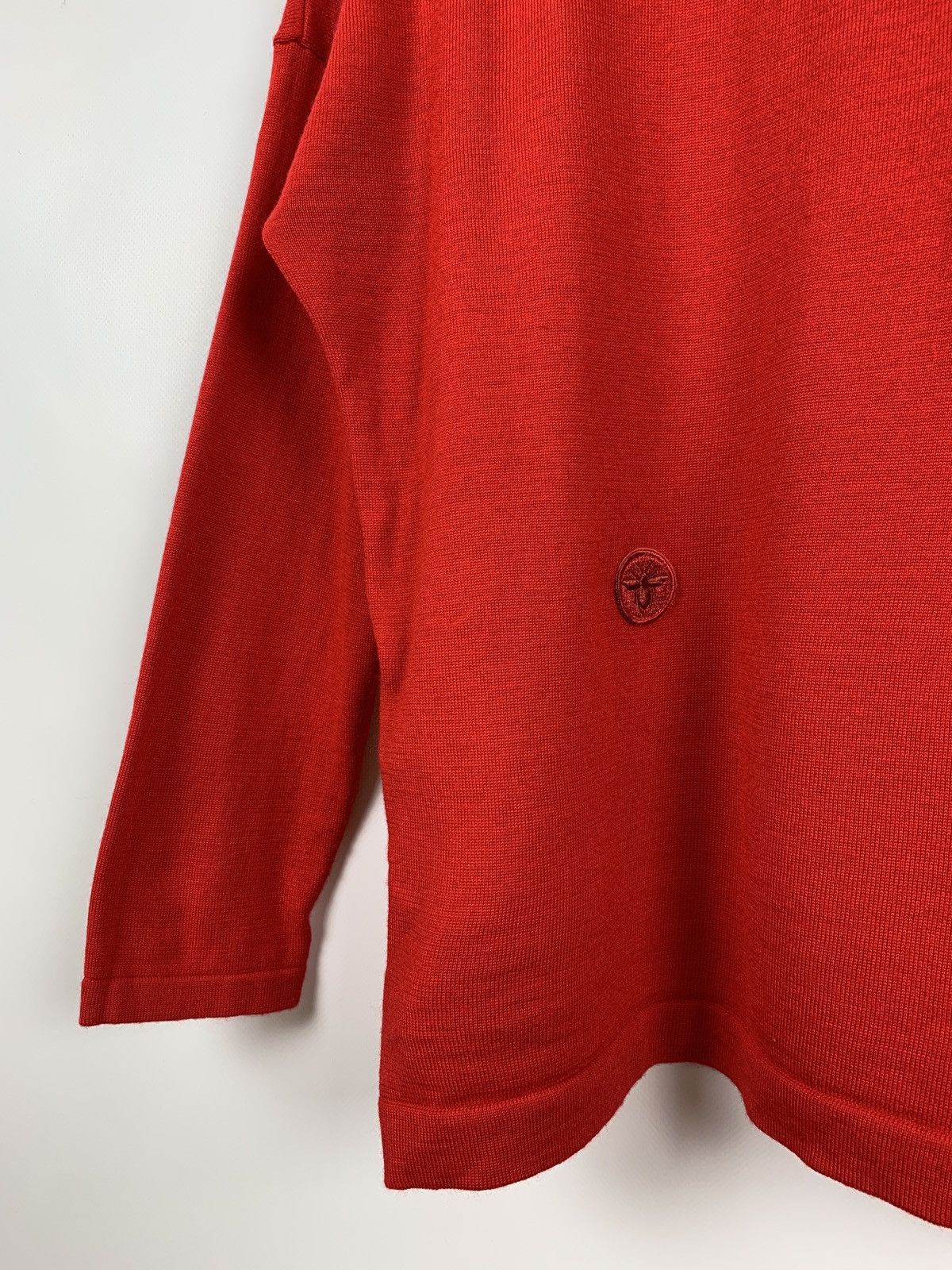 Dior Women’s Dior D Uniforms Bee Logo Red Sweater Size L / US 10 / IT 46 - 6 Thumbnail