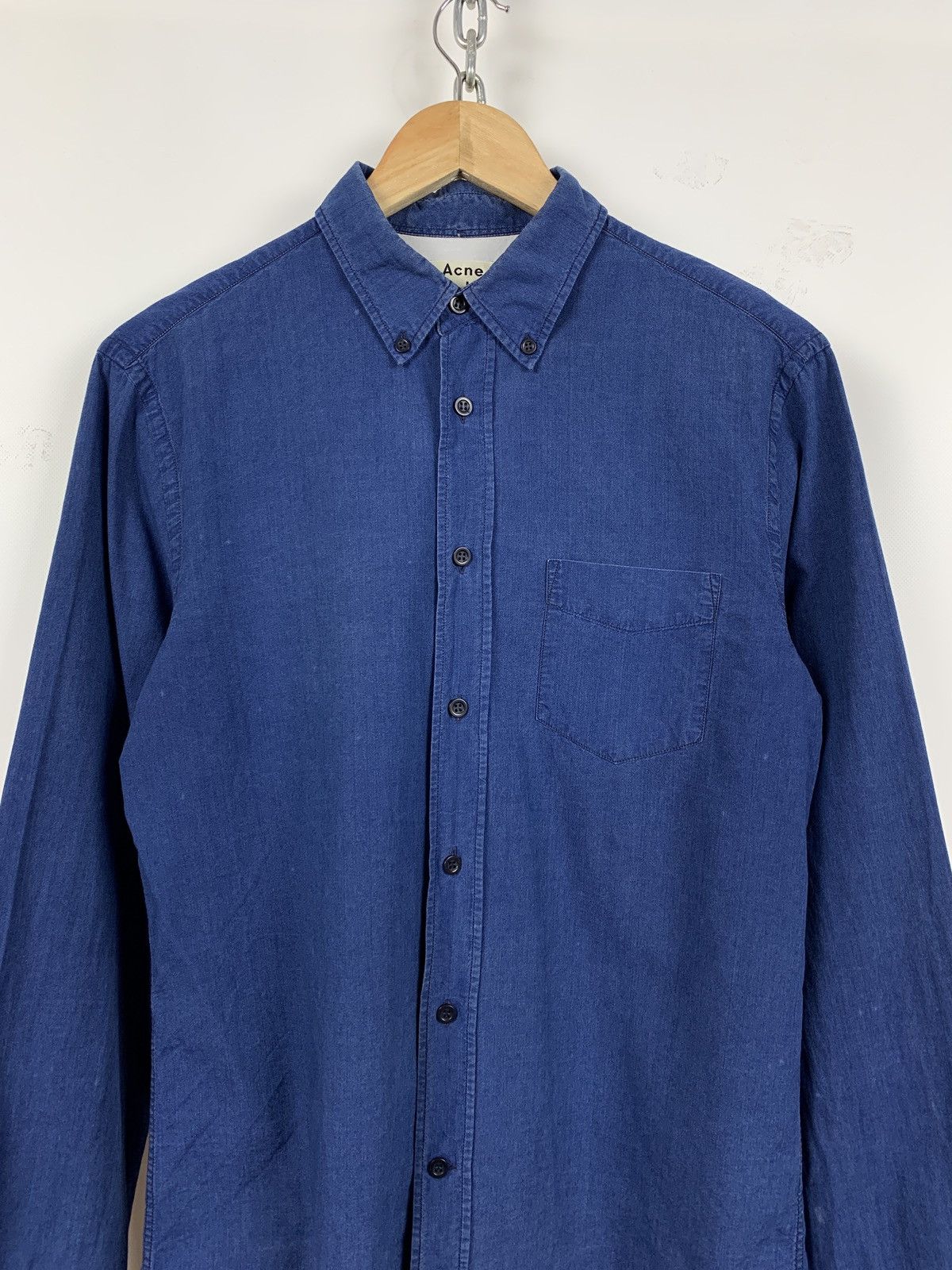 Acne Studios Vintage Acne Studios Blue Classic Fit Denim Button Up Shirt Size US S / EU 44-46 / 1 - 3 Thumbnail