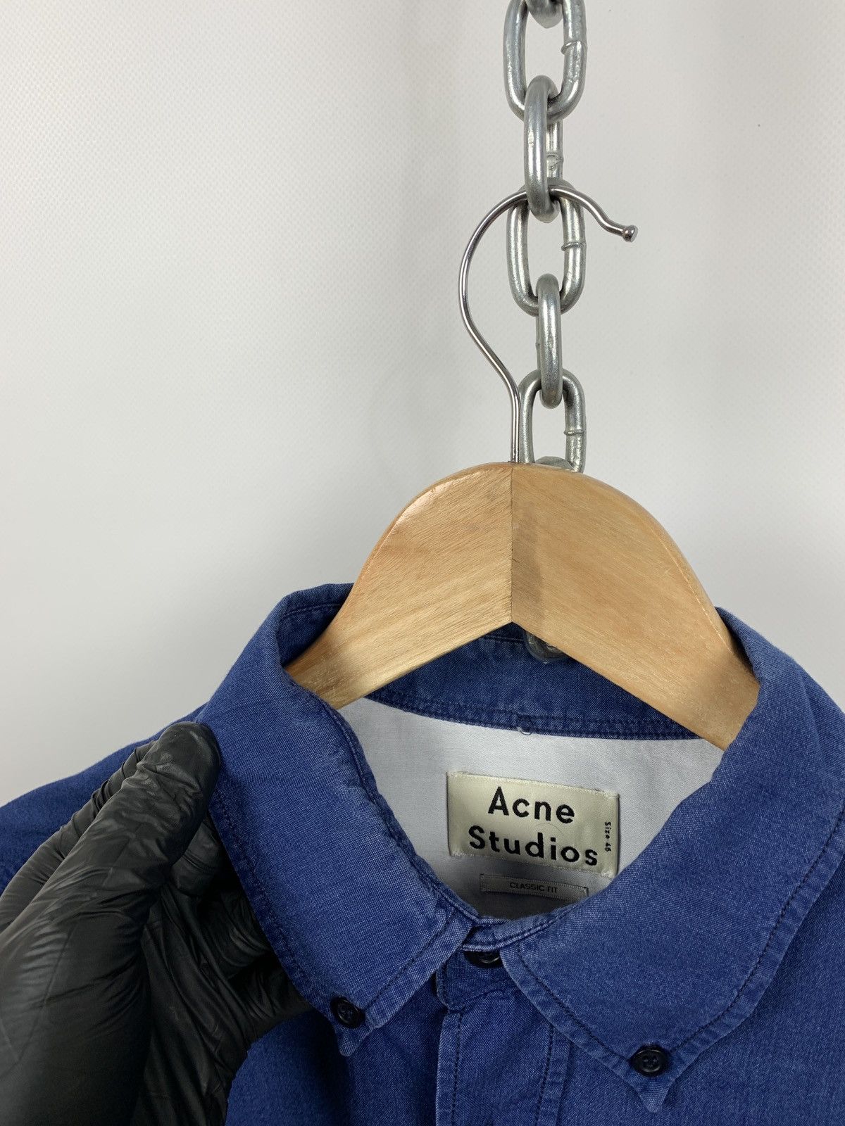 Acne Studios Vintage Acne Studios Blue Classic Fit Denim Button Up Shirt Size US S / EU 44-46 / 1 - 19 Thumbnail