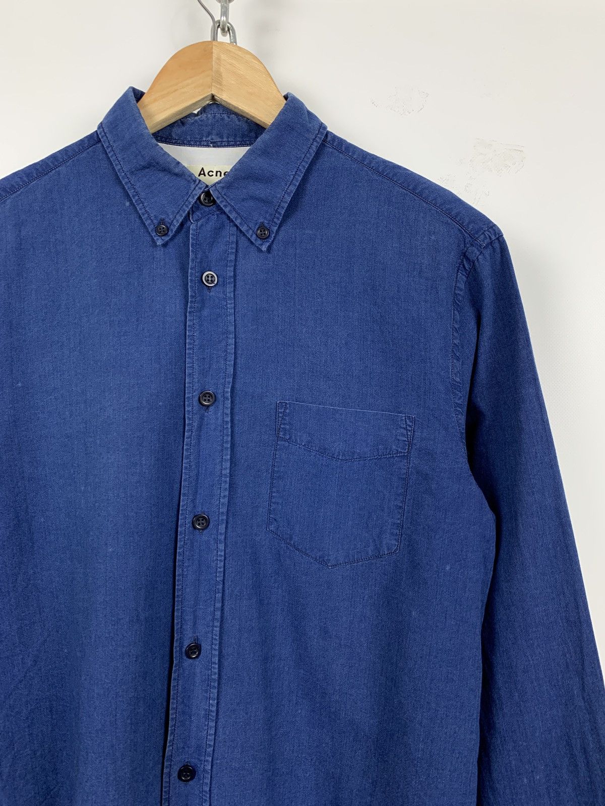 Acne Studios Vintage Acne Studios Blue Classic Fit Denim Button Up Shirt Size US S / EU 44-46 / 1 - 4 Thumbnail