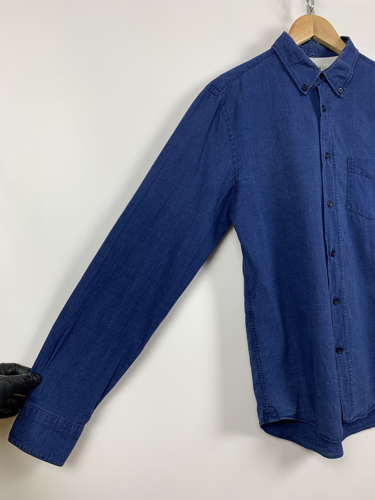 Acne Studios Vintage Acne Studios Blue Classic Fit Denim Button Up Shirt Size US S / EU 44-46 / 1 - 15 Thumbnail