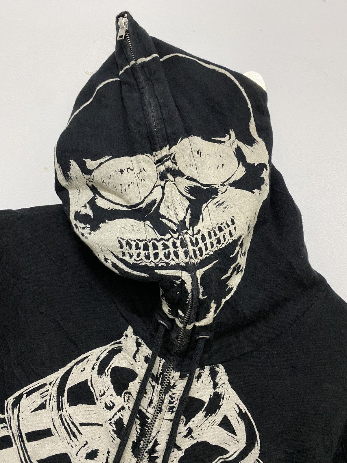 Seditionaries DISTRESSED🔥 GLAD NEWS JAPAN “SKELETON” ALLOVER PRINT HOODIE Size US M / EU 48-50 / 2 - 5 Thumbnail