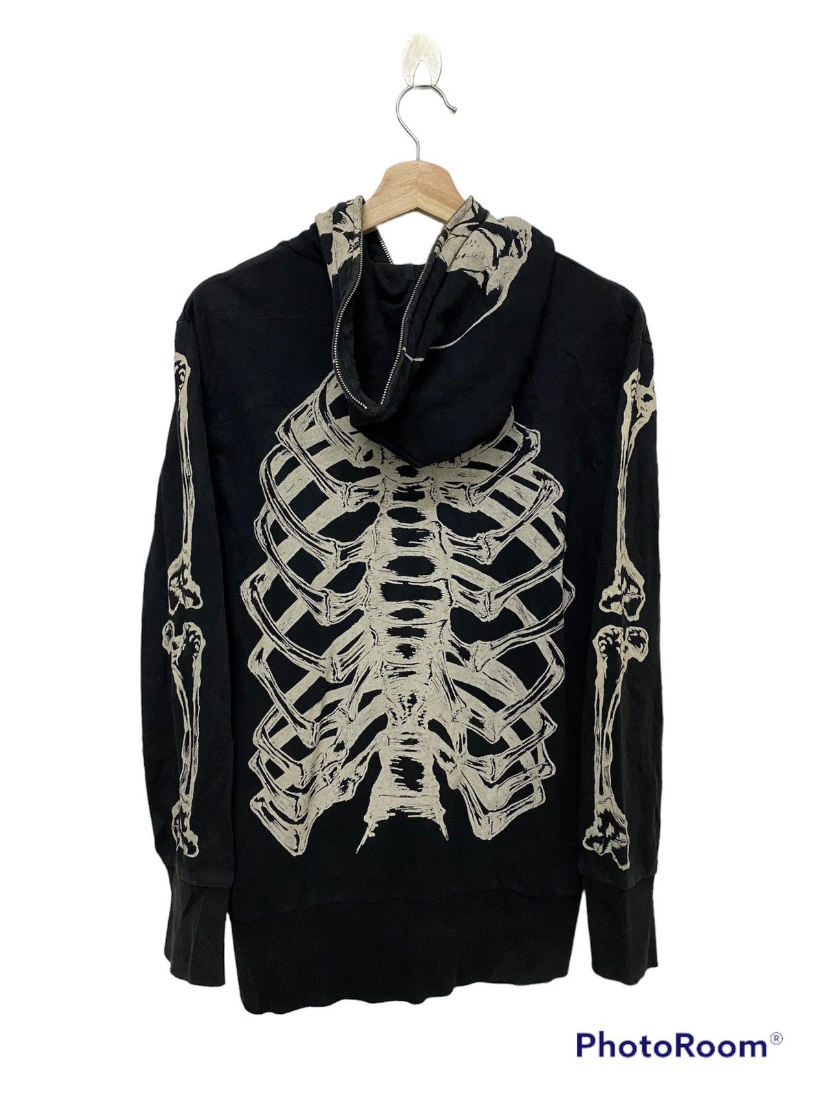 Seditionaries DISTRESSED🔥 GLAD NEWS JAPAN “SKELETON” ALLOVER PRINT HOODIE Size US M / EU 48-50 / 2 - 2 Thumbnail
